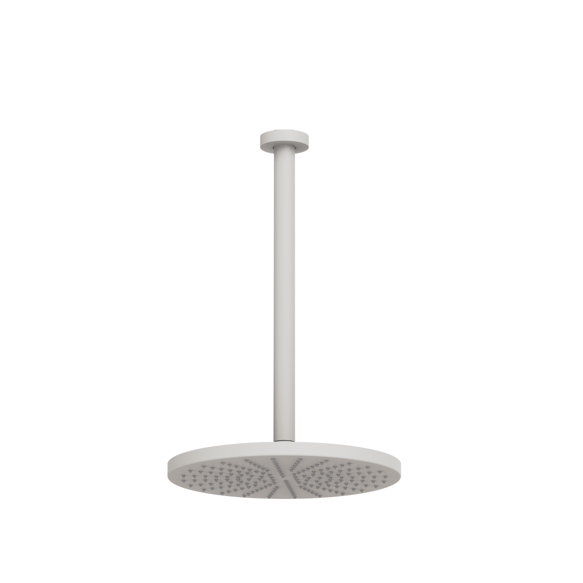 Plumbline Buddy 250mm Ceiling Mount Rainhead With 300mm Arm - Matt White