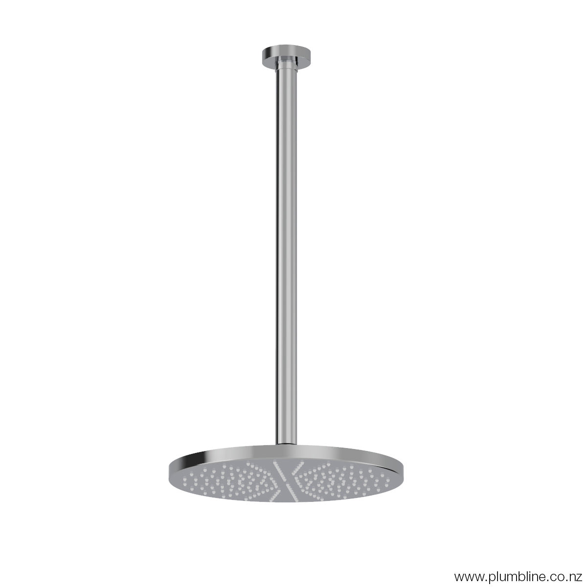 Plumbline Buddy 250mm Ceiling Mount Rainhead With 450mm Arm - Chrome
