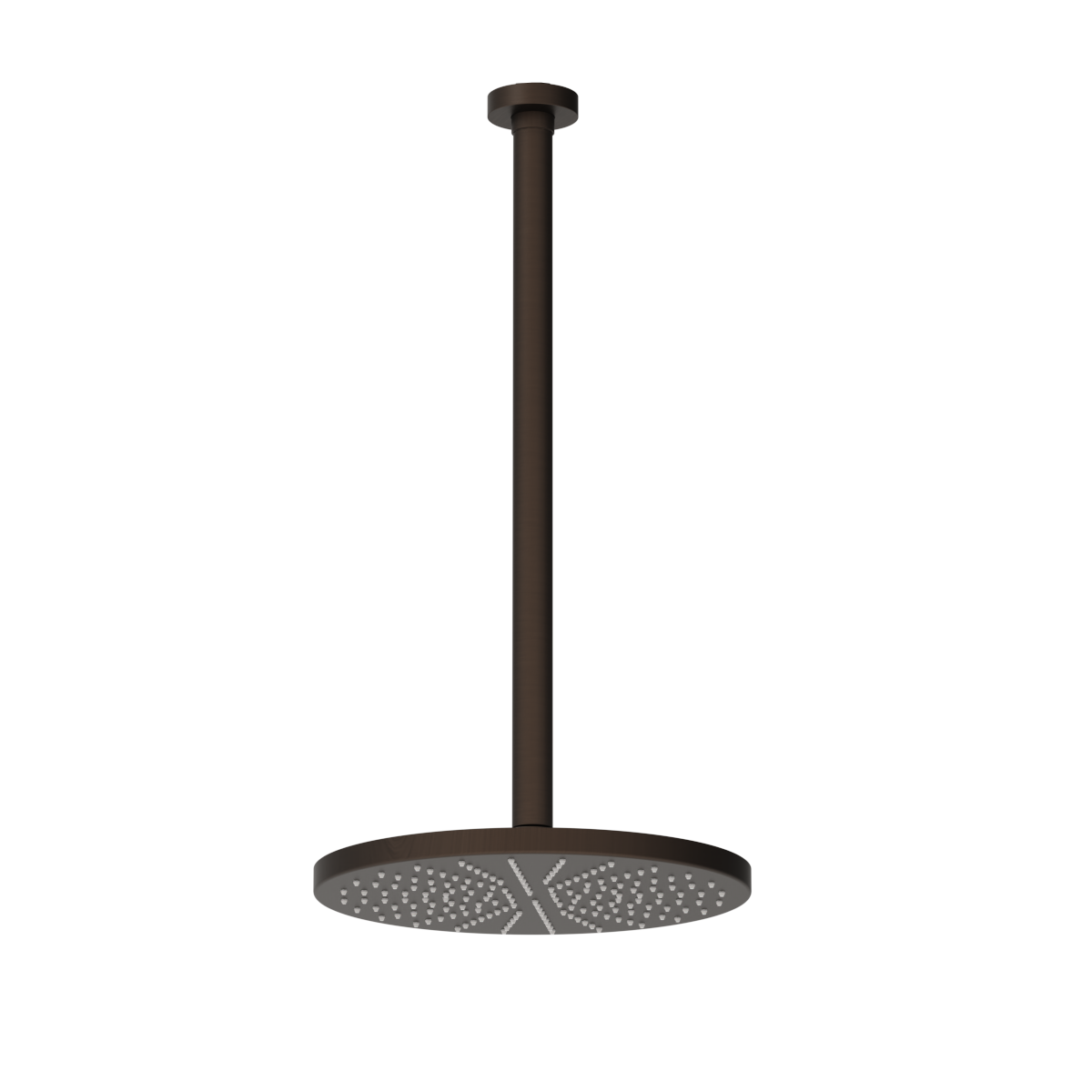 Plumbline Buddy 250mm Ceiling Mount Rainhead With 450mm Arm - Tuscan Bronze