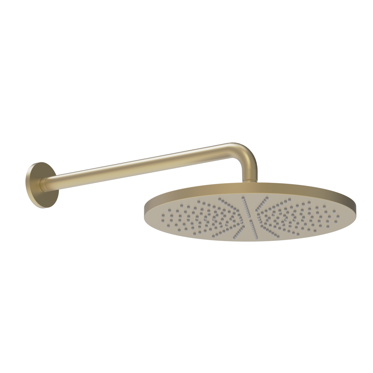 Plumbline Buddy 300mm Wall Mount Rainhead - Matt Champagne PVD