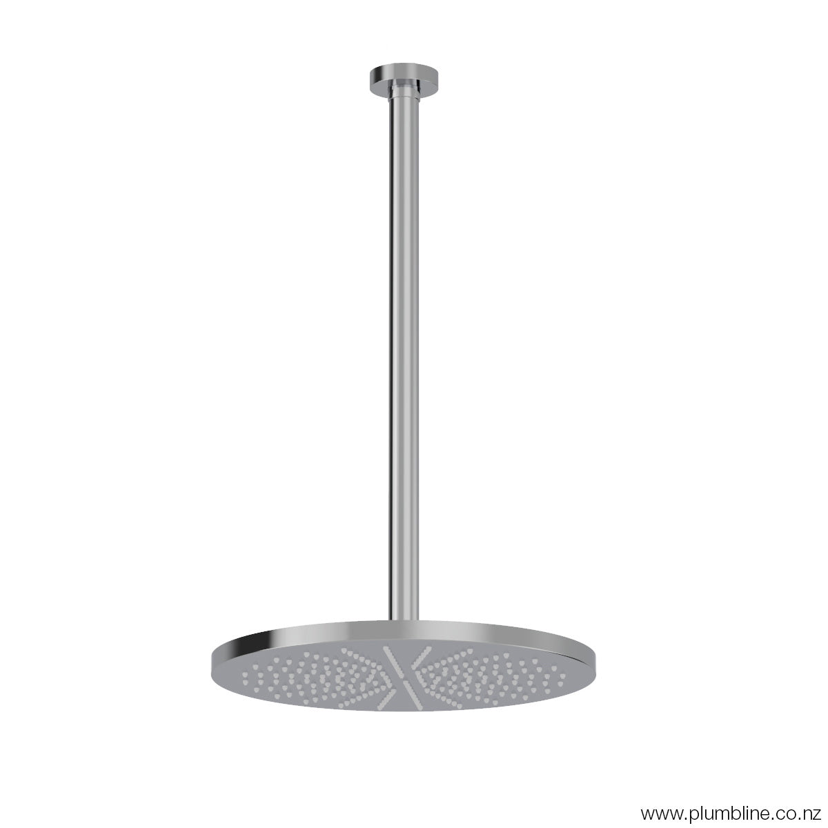 Plumbline Buddy 300mm Ceiling Mount Rainhead With 450mm Arm - Chrome