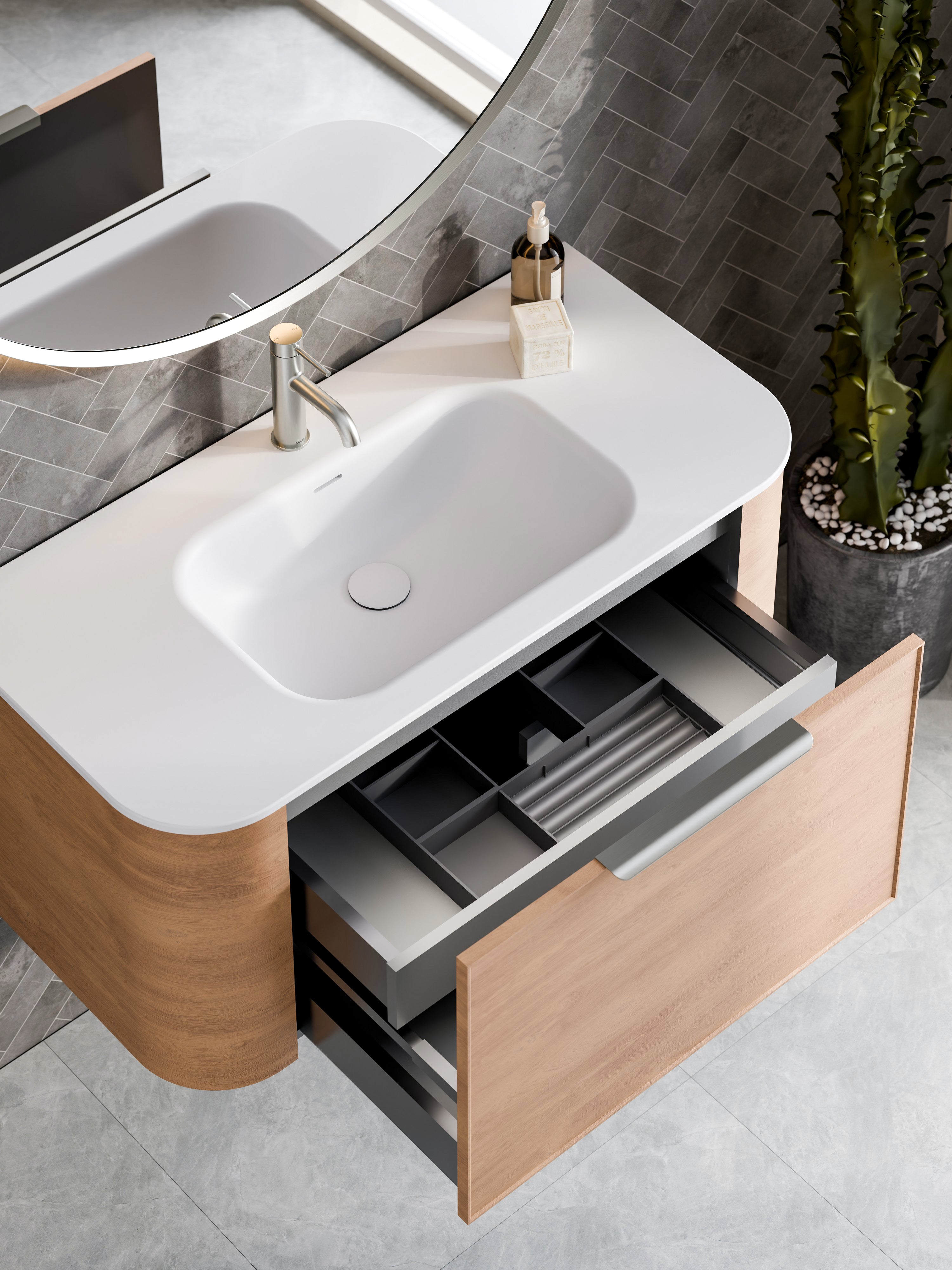 Code Nature 1000 Vanity | Navarra Sink | Axel Front