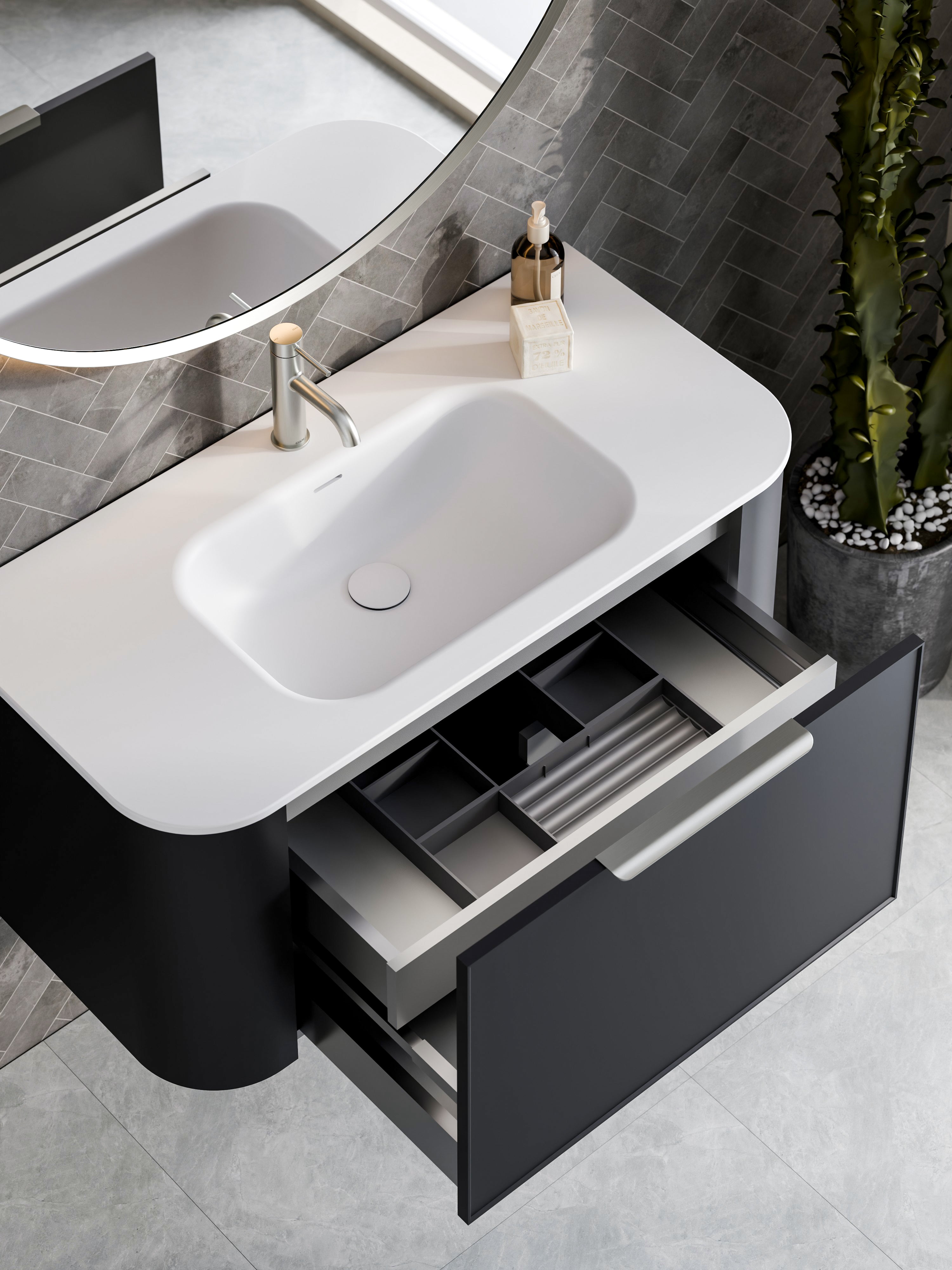 Code Nature 1000 Vanity | Navarra Sink | Axel Front