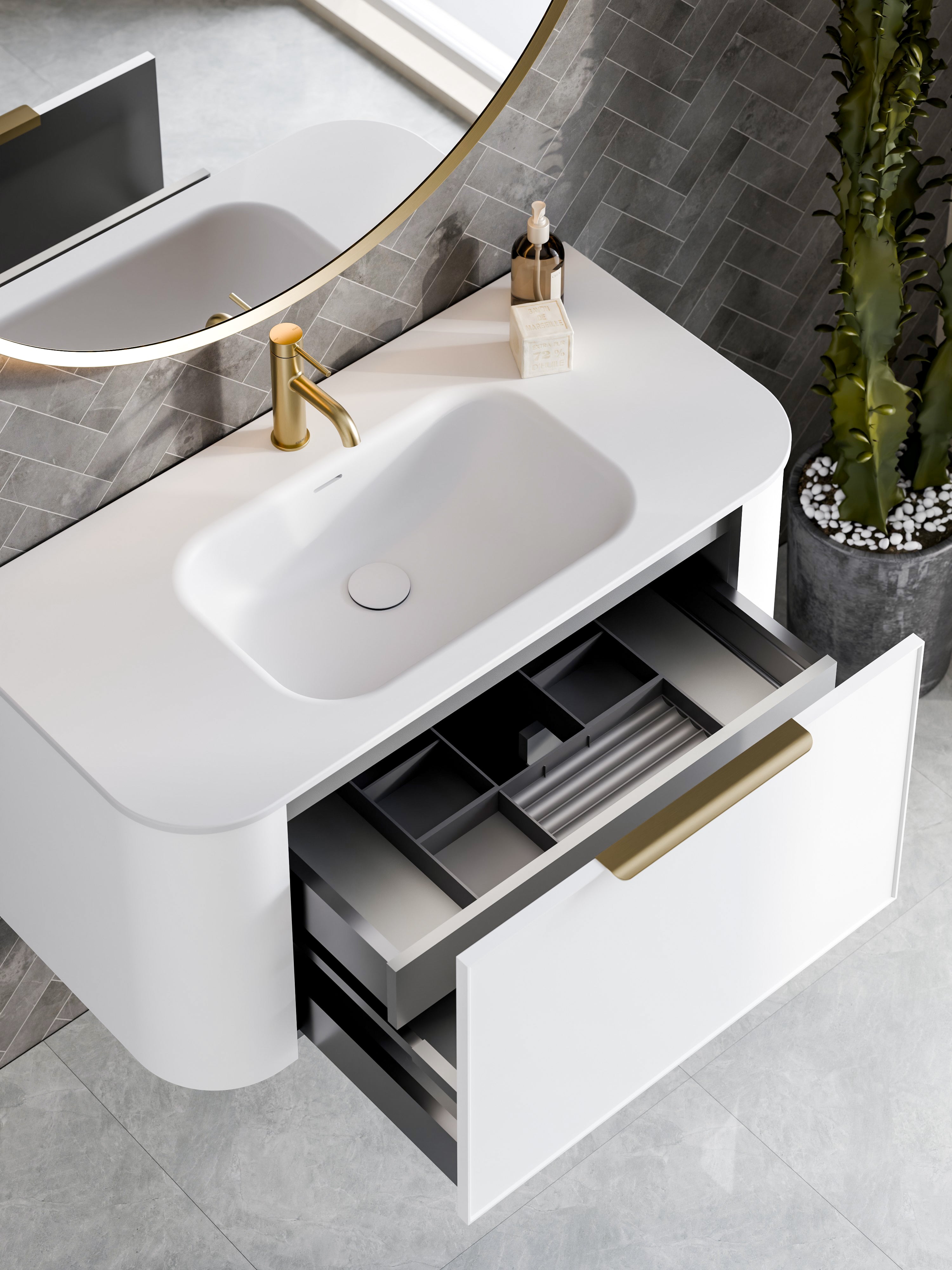 Code Nature 1000 Vanity | Navarra Sink | Axel Front