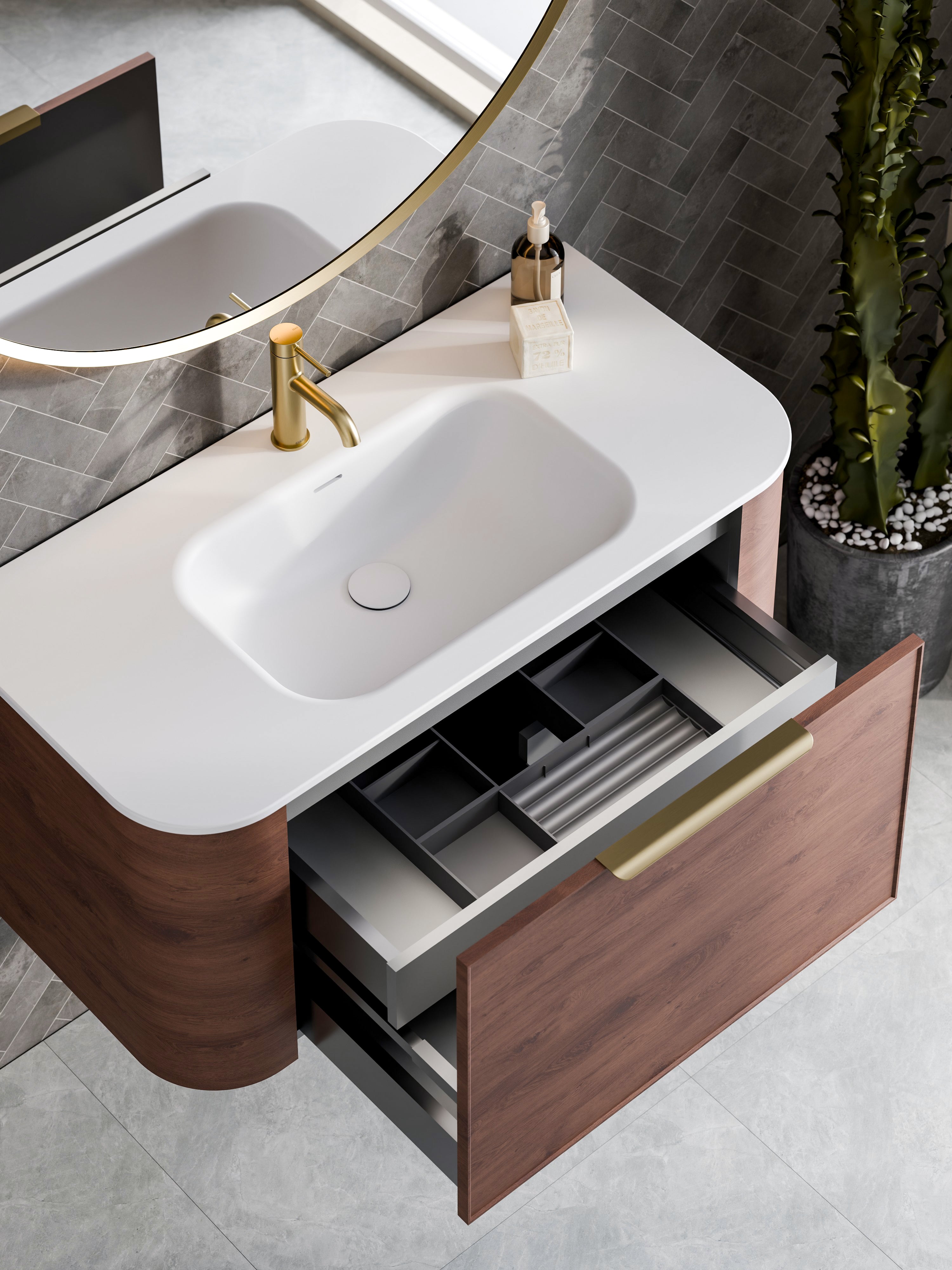 Code Nature 1000 Vanity | Navarra Sink | Axel Front