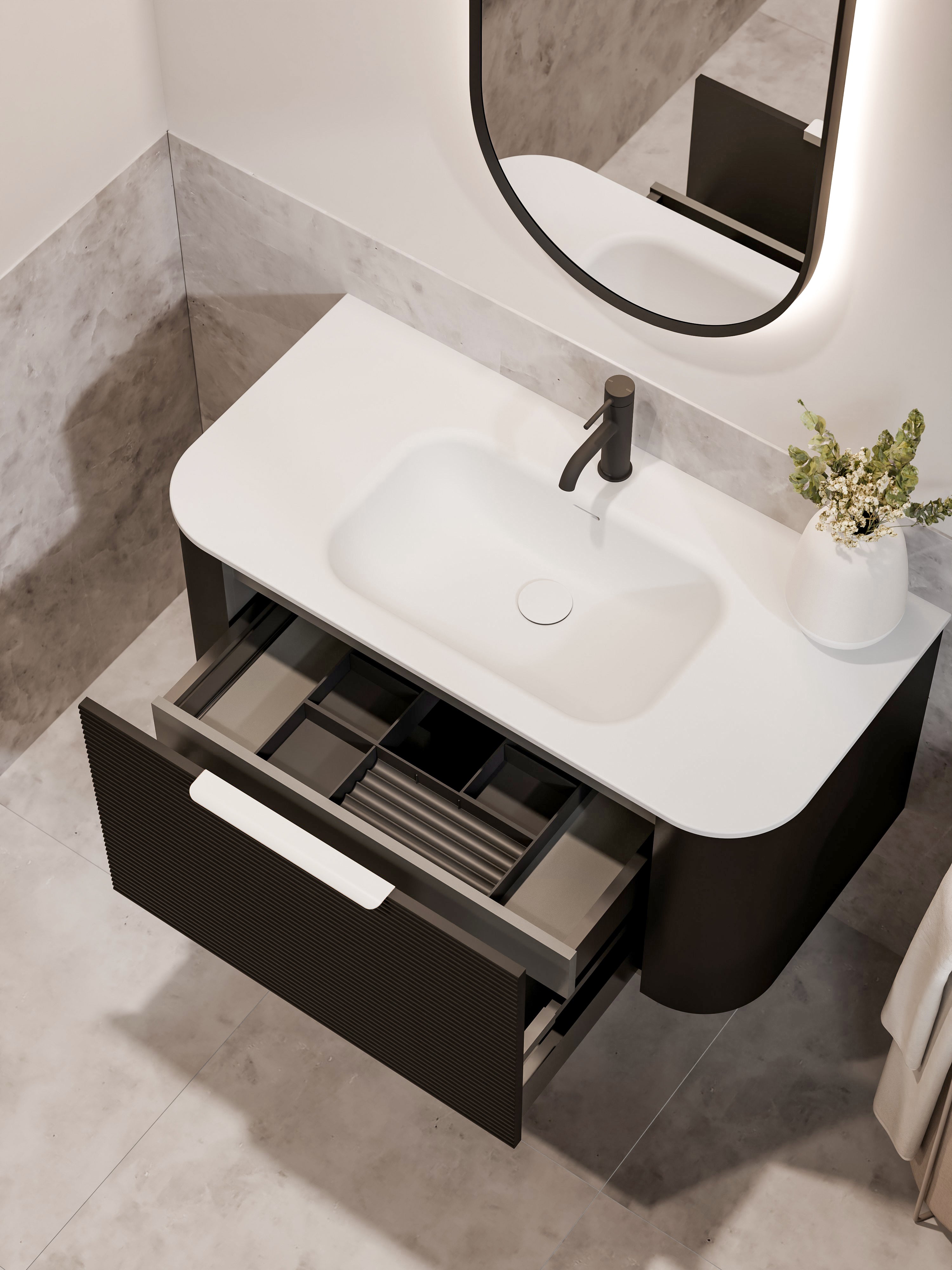 Code Nature 1000 Vanity | Navarra Sink | Orchard Front