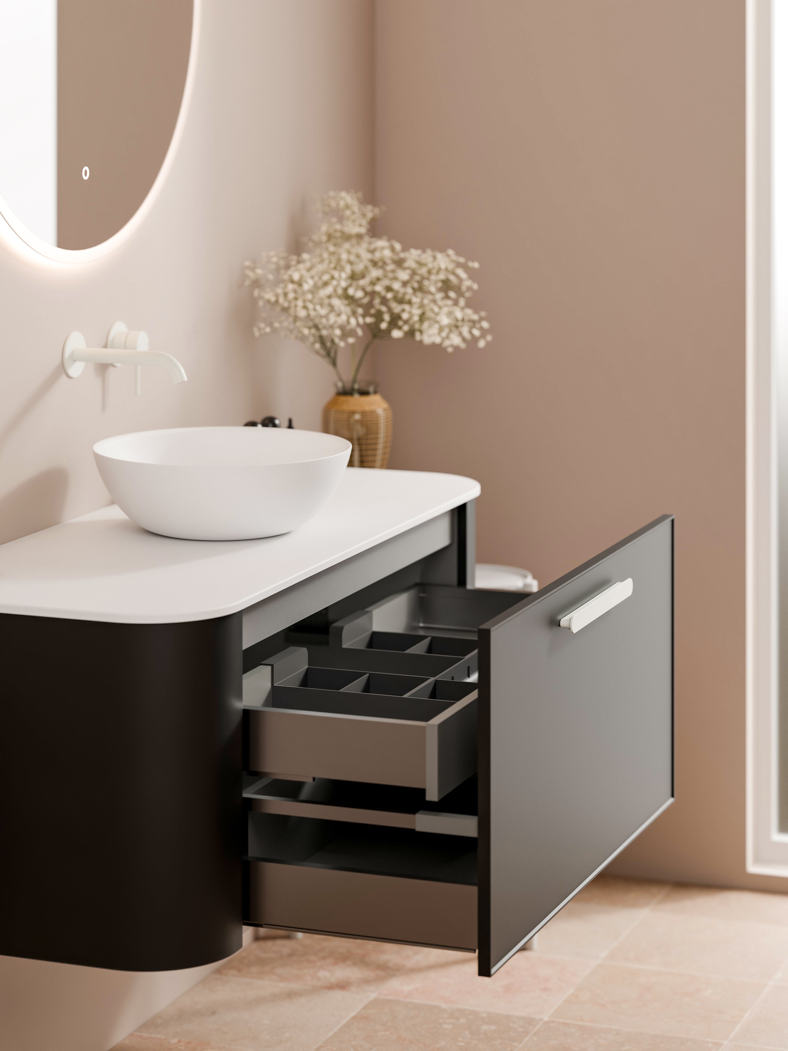 Code Nature 1200 | Vanity Flat Slab Top | Axel Front