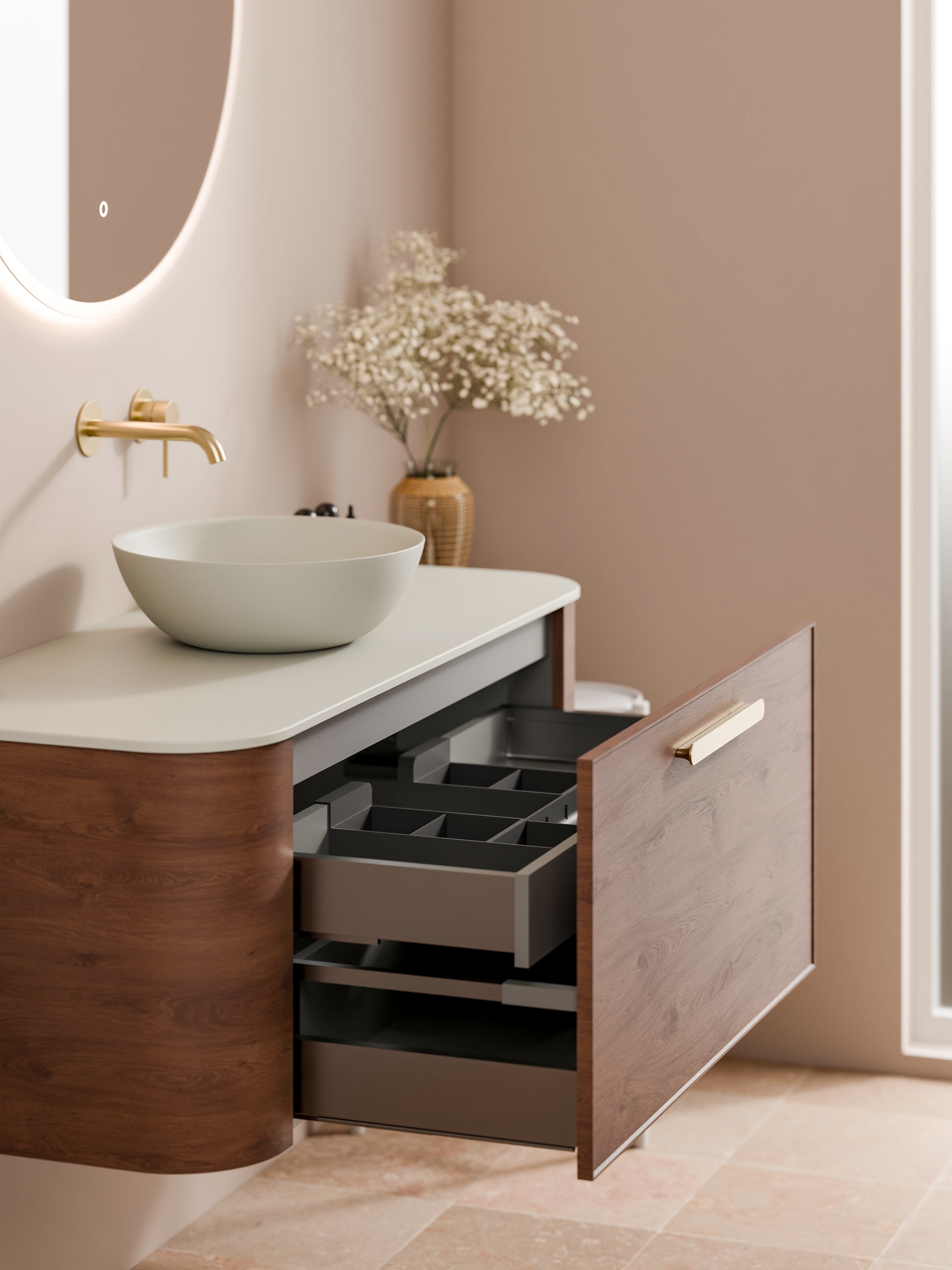 Code Nature 1200 | Vanity Flat Slab Top | Axel Front