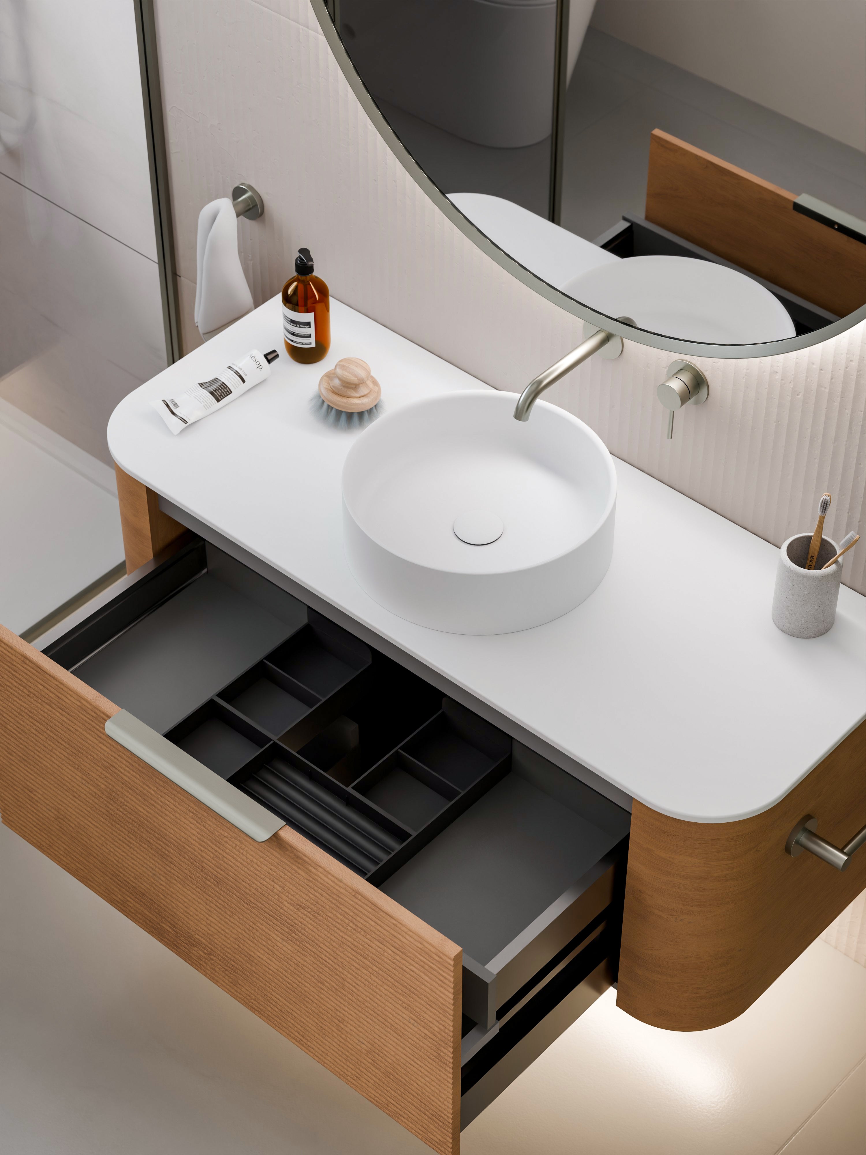 Code Nature 1200 Vanity | Flat Slab Top | Orchard Front