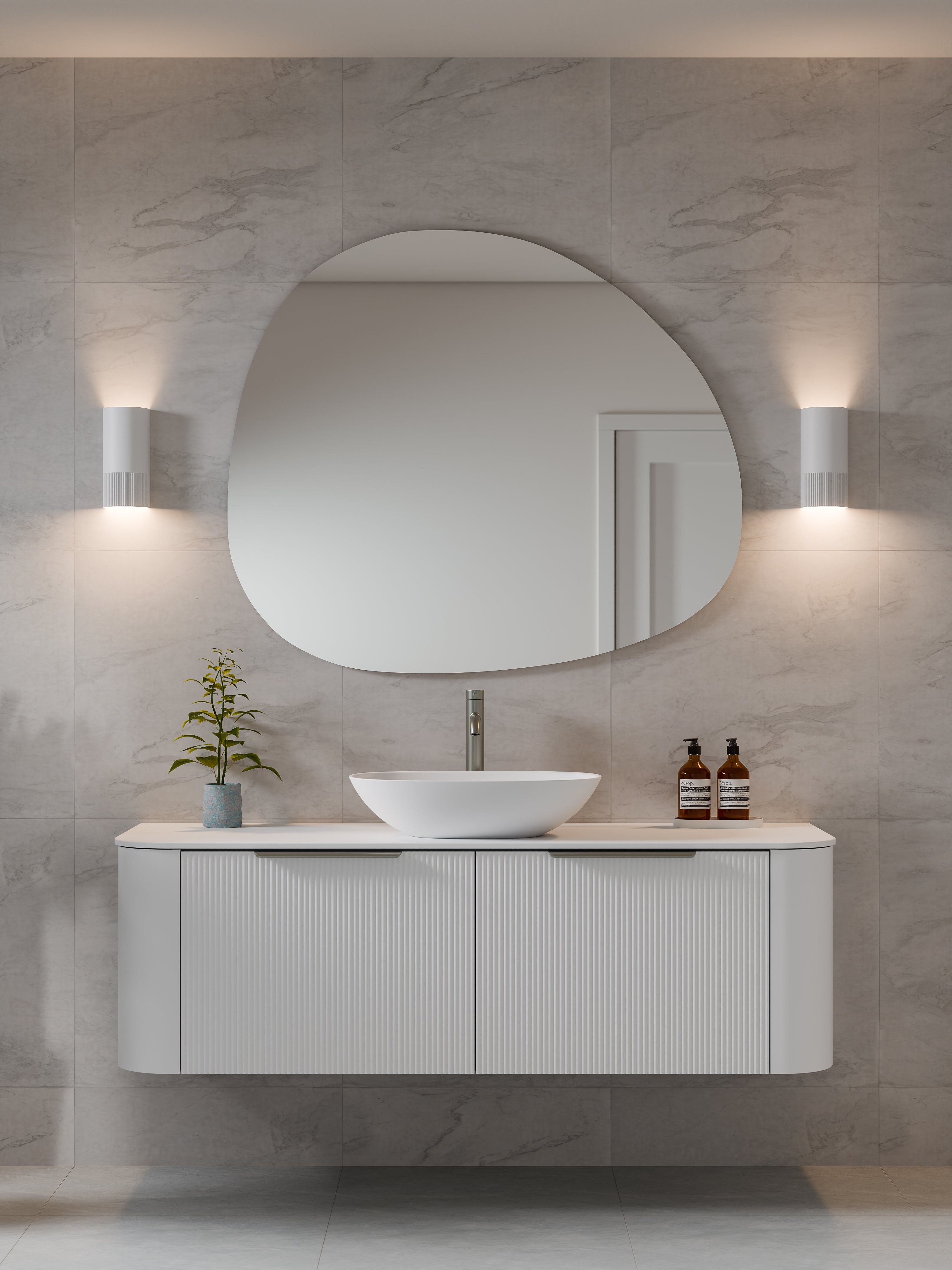 code-nature-1500-pillar-vanity-range-matte-white-drawer-fronts-prond-mirror