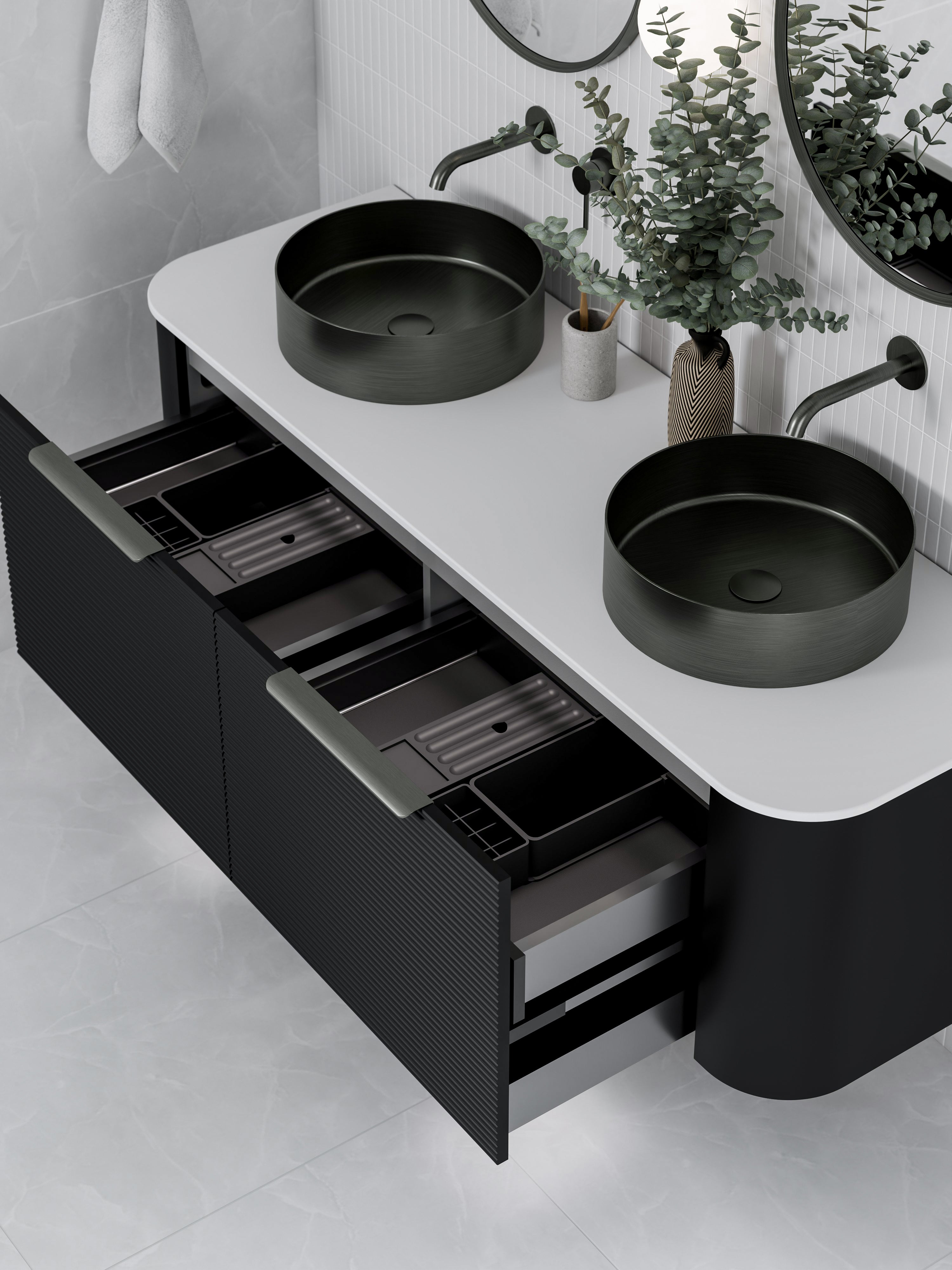 Code Nature 1500 Vanity | Flat Slab Top | Orchard Front