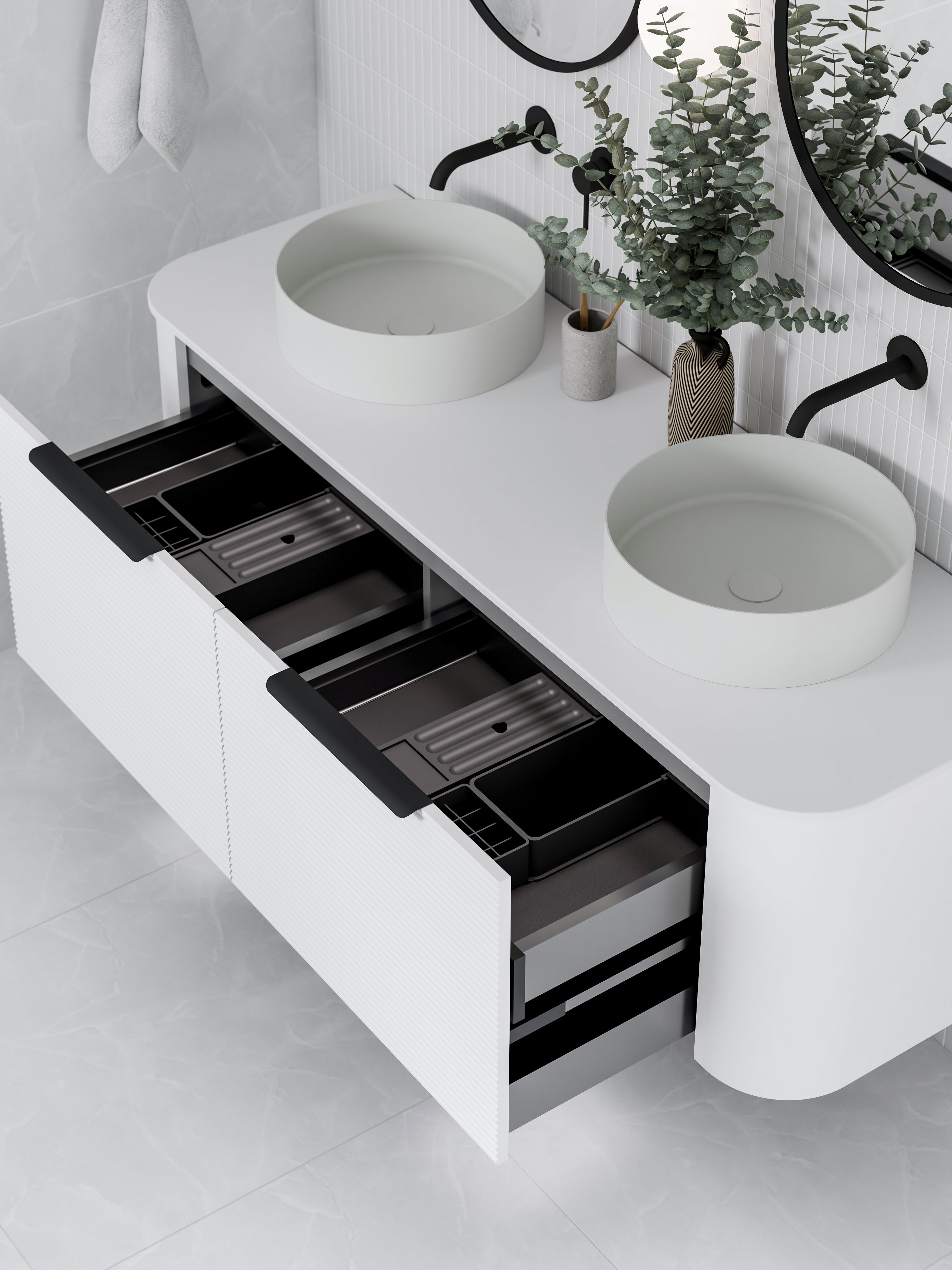 Code Nature 1500 Vanity | Flat Slab Top | Orchard Front