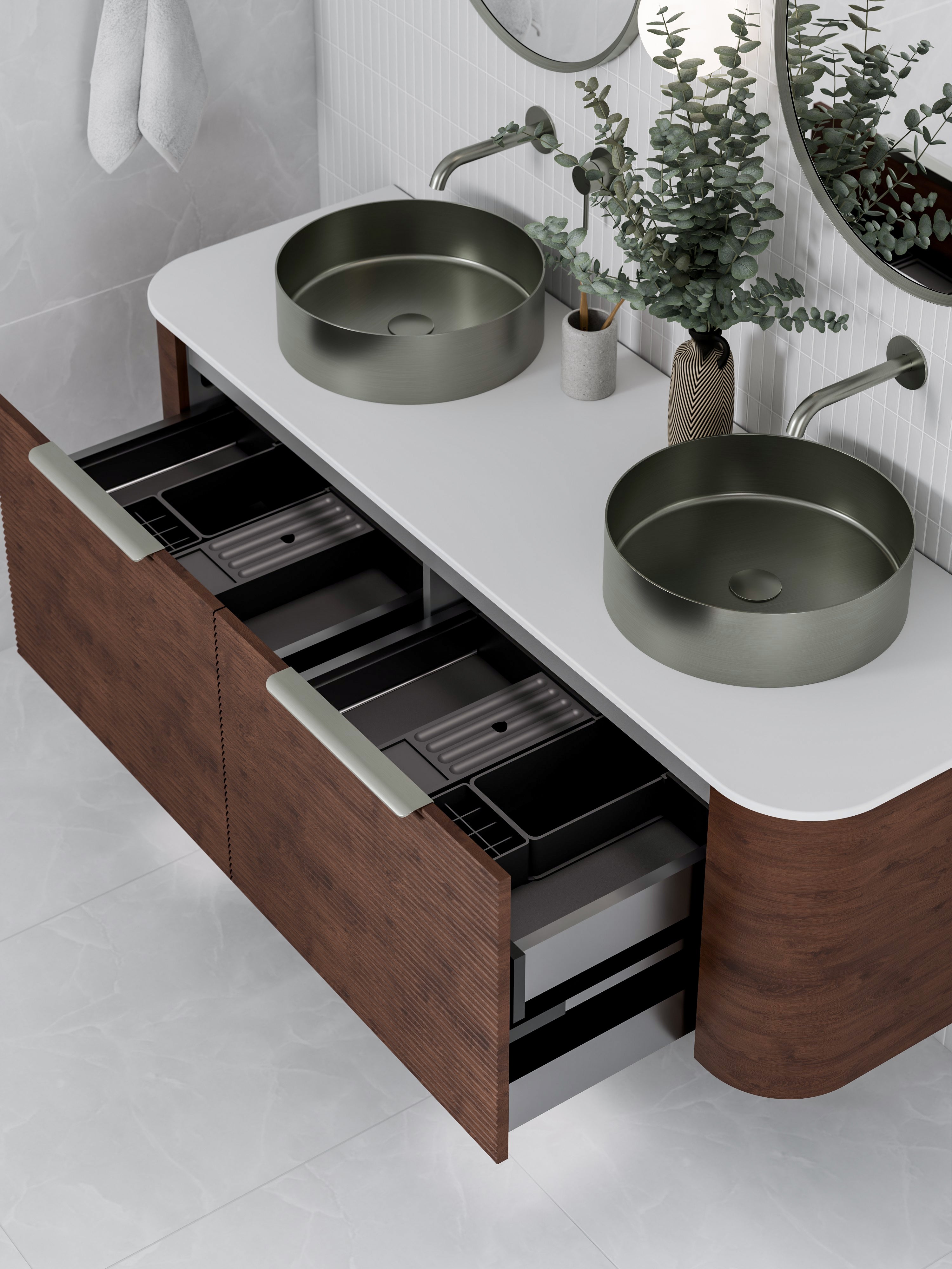 Code Nature 1500 Vanity | Flat Slab Top | Orchard Front