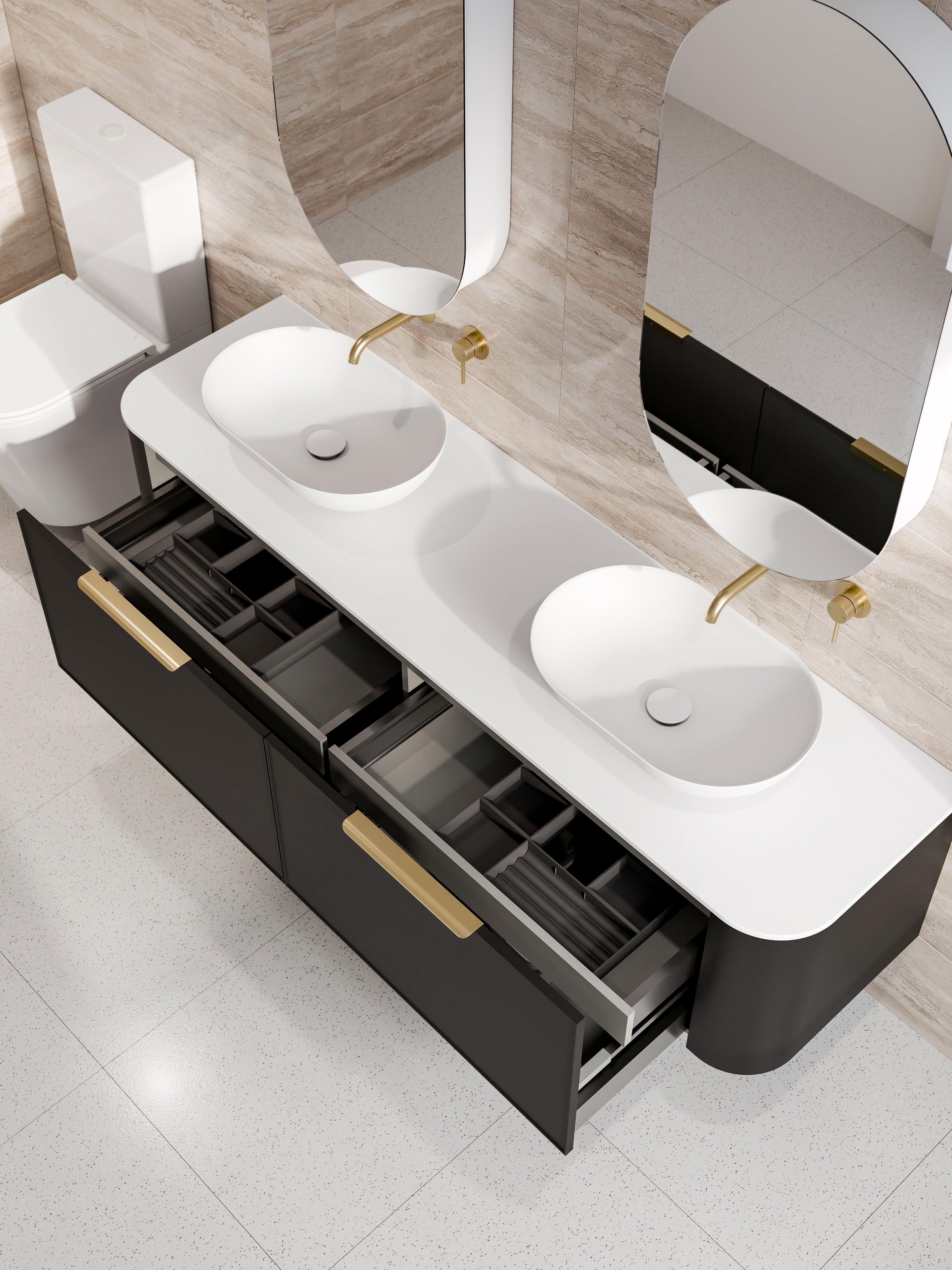 Code Nature 1800 Vanity | Flat Slab Top | Axel Front