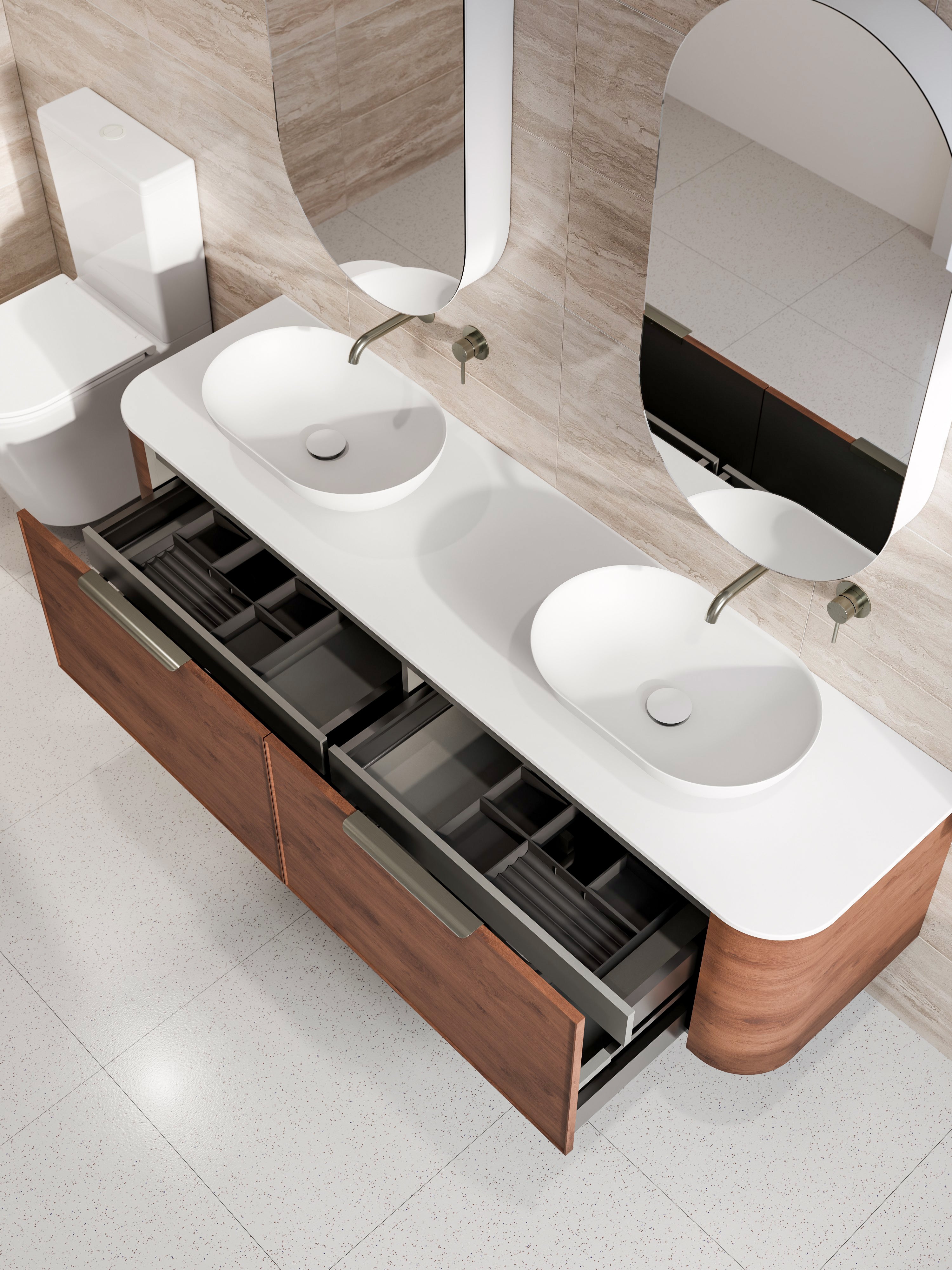 Code Nature 1800 Vanity | Flat Slab Top | Axel Front