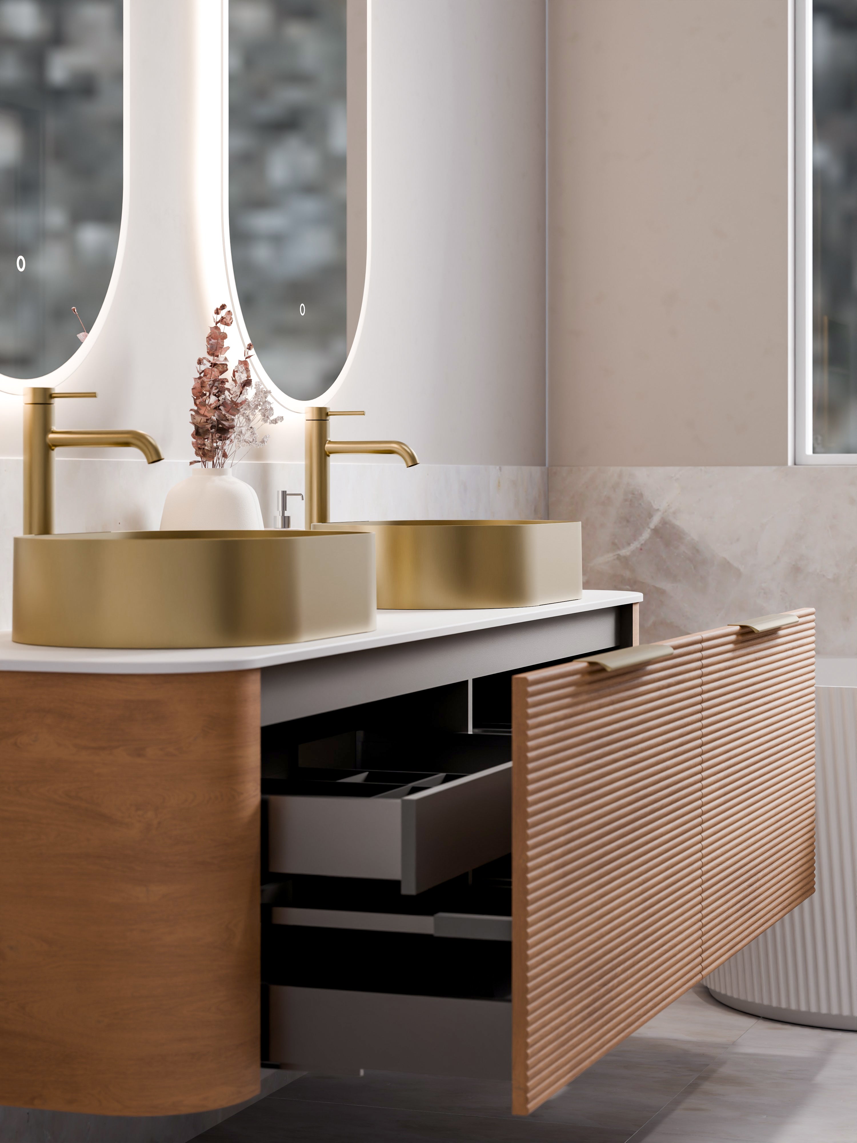 Code Nature 1800 Vanity | Flat Slab Top | Orchard Front