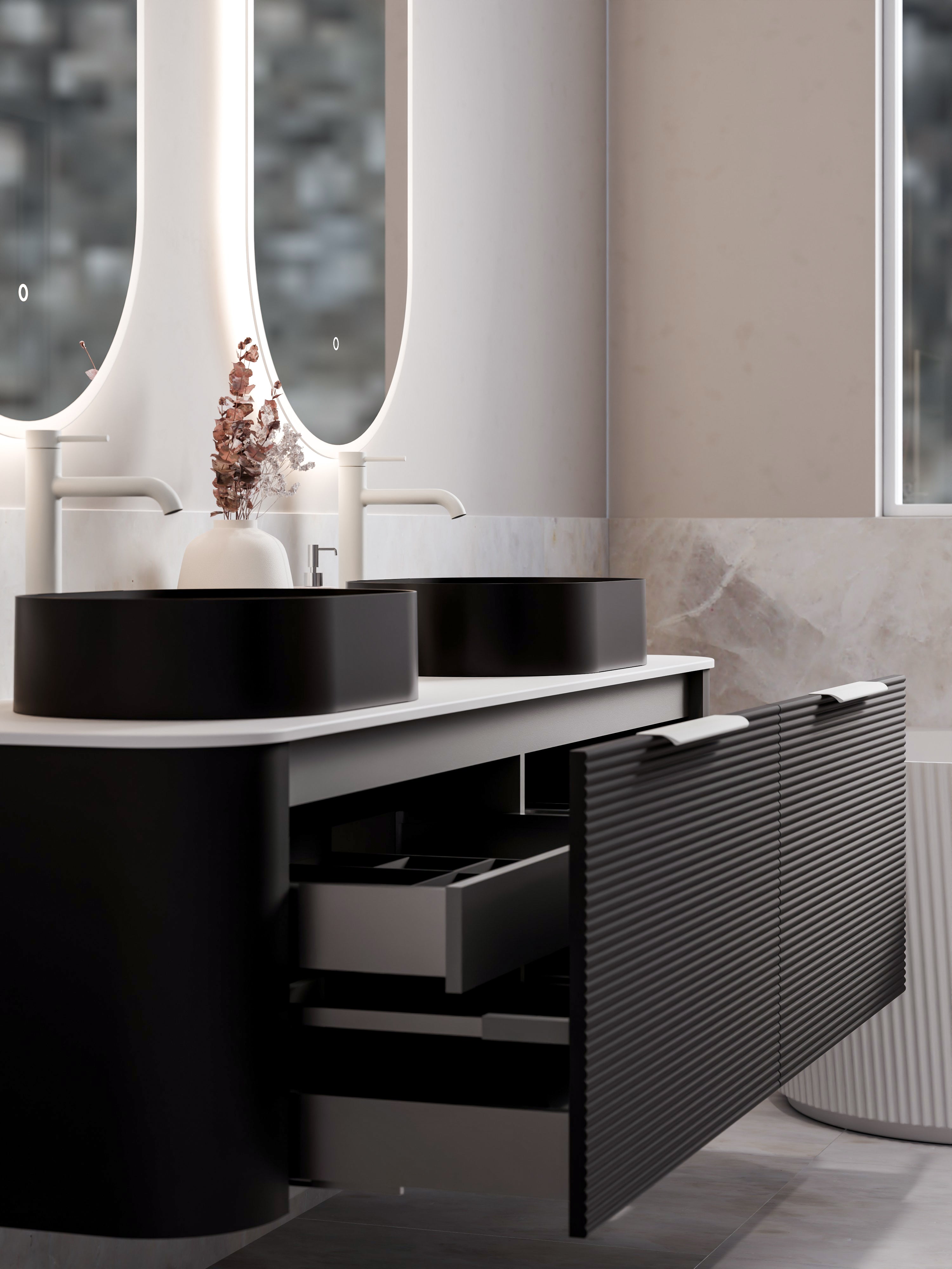 Code Nature 1800 Vanity | Flat Slab Top | Orchard Front