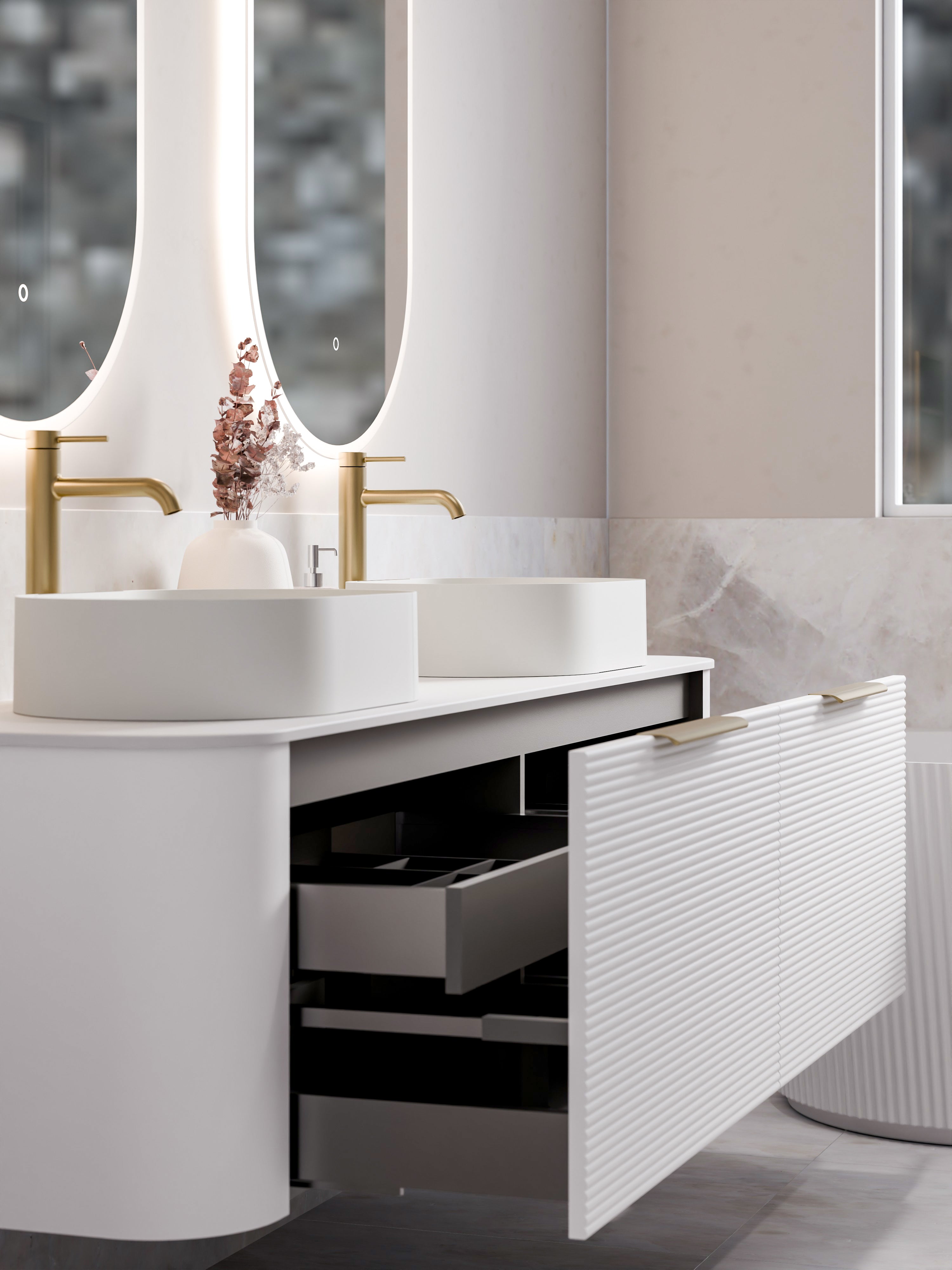 Code Nature 1800 Vanity | Flat Slab Top | Orchard Front