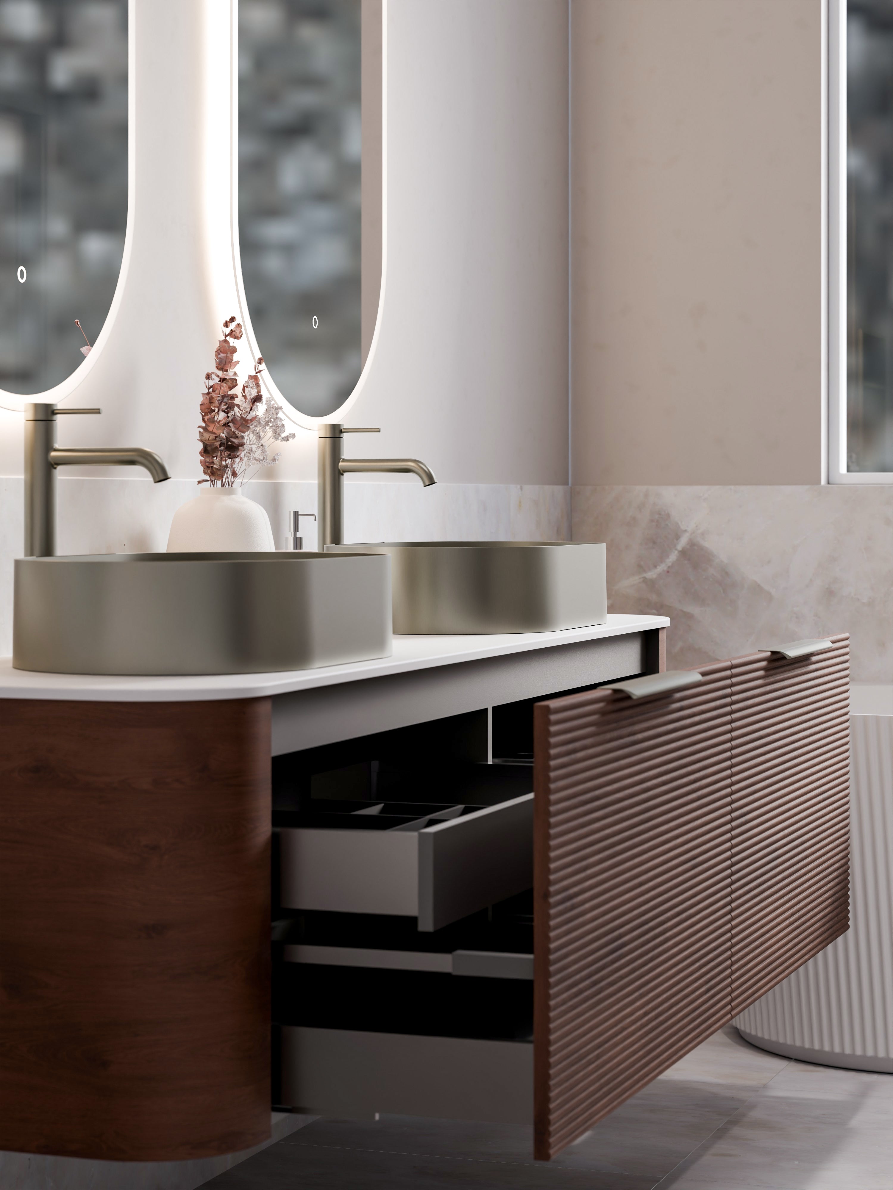 Code Nature 1800 Vanity | Flat Slab Top | Orchard Front