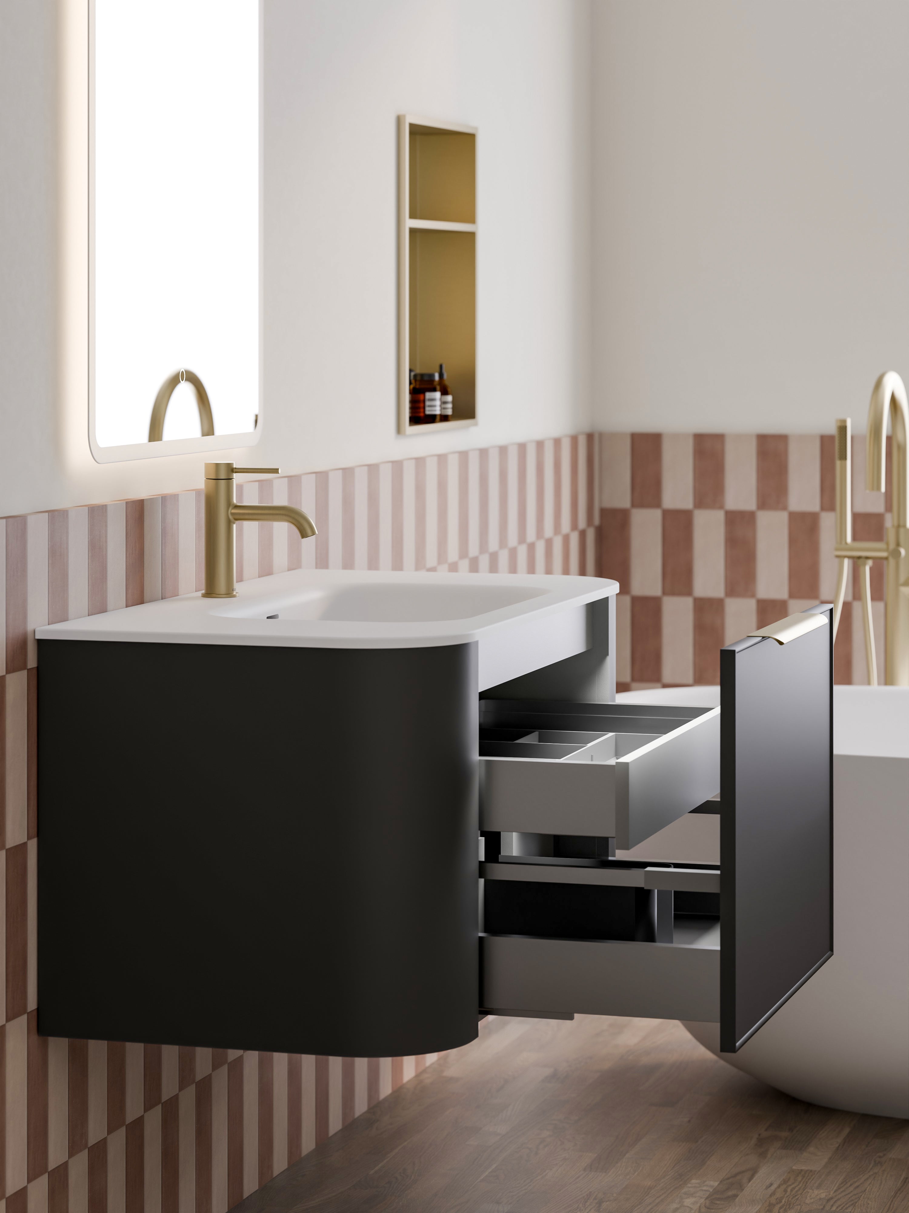 Code Nature 900 Vanity | Navarra Sink | Axel Front