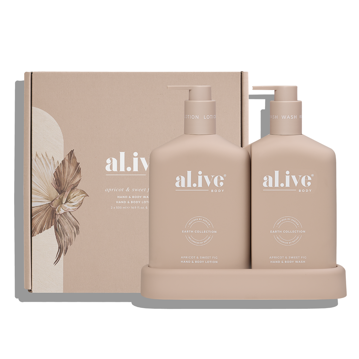 al.ive body Bathroom Duo Wash + Lotion - Apricot & Sweet Fig