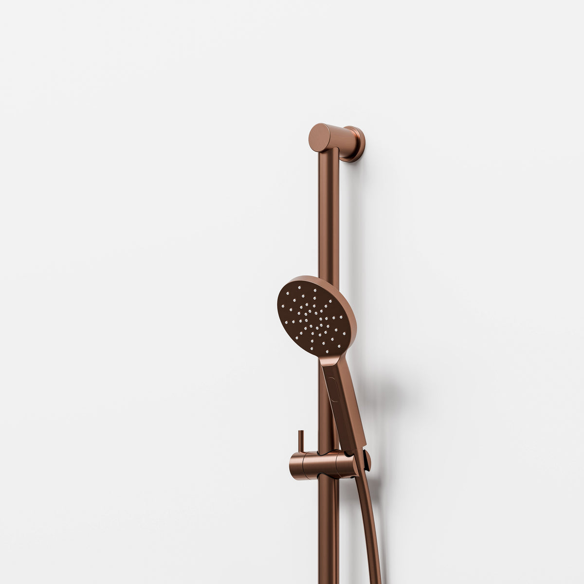 Close up of Nature Slide Shower in Brushed Copper