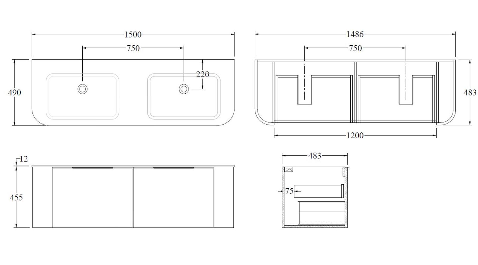 code-nature-1500-pillar-vanity-range-spec-sheet
