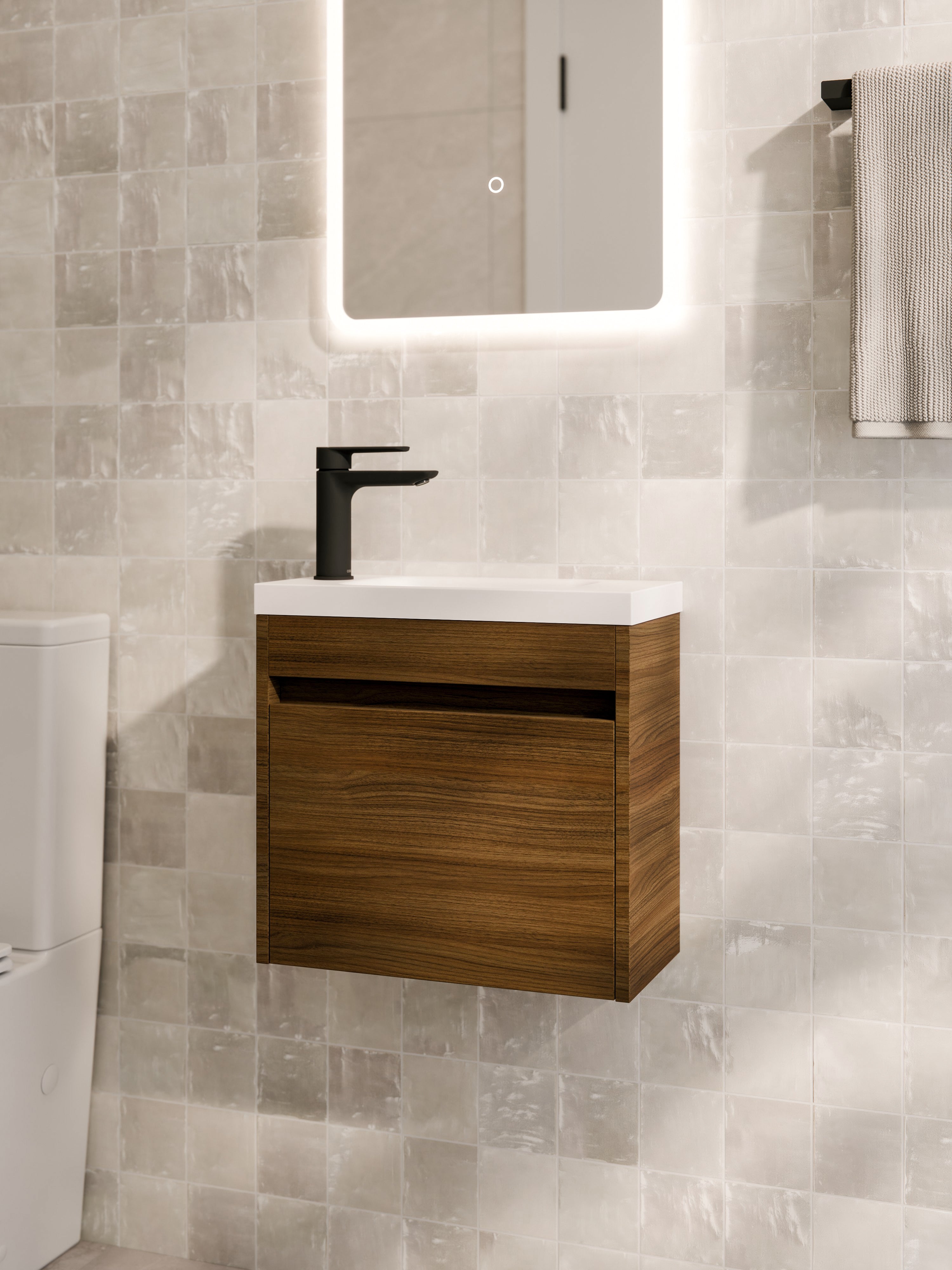 danish-walnut-450mm-wall-hung-wc-vanity-modern-small-toilet-room-nz