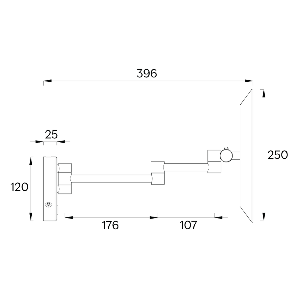 Code-Neo-LED-Makeup-Mirror-In-Chrome-Dimensions
