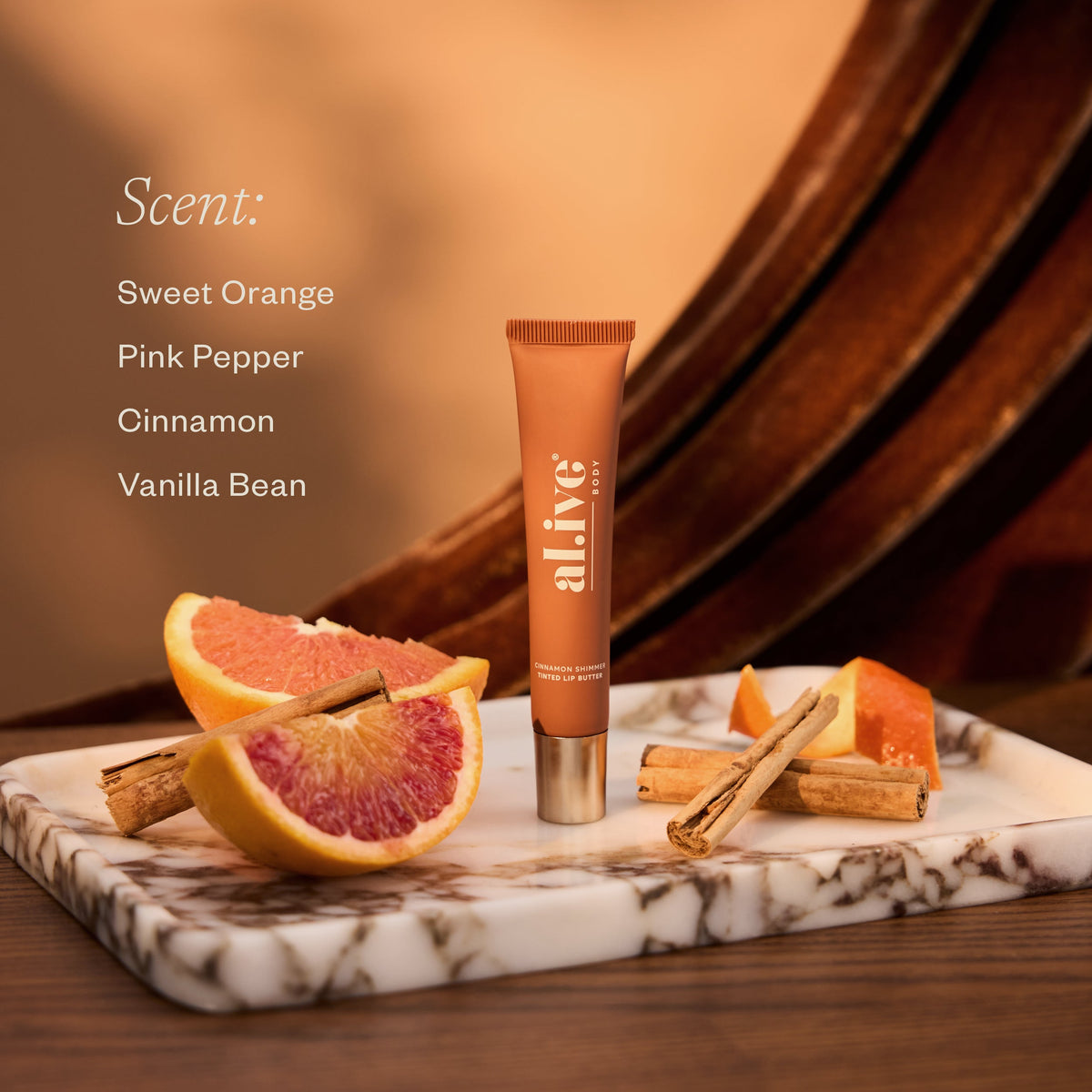 Al.ive Lip Butter Ornament - Cinnamon & Citrus