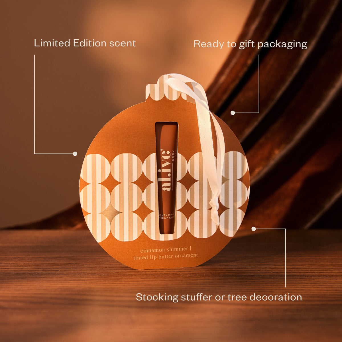 Al.ive Lip Butter Ornament - Cinnamon & Citrus