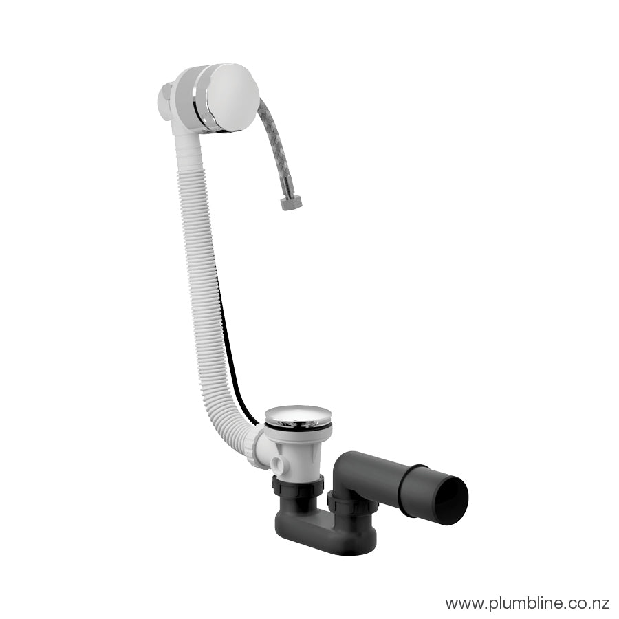 Plumbline Buddy Bath Filler, Pop Up Waste With Overflow and Trap