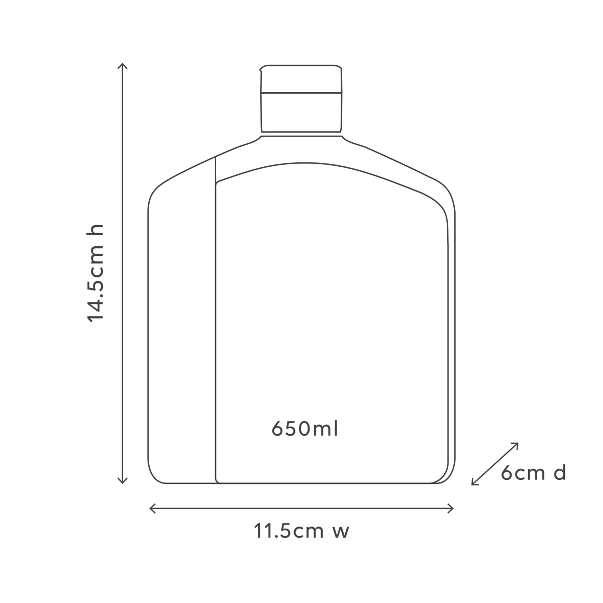 al.ive body 650ml Refill product specifications