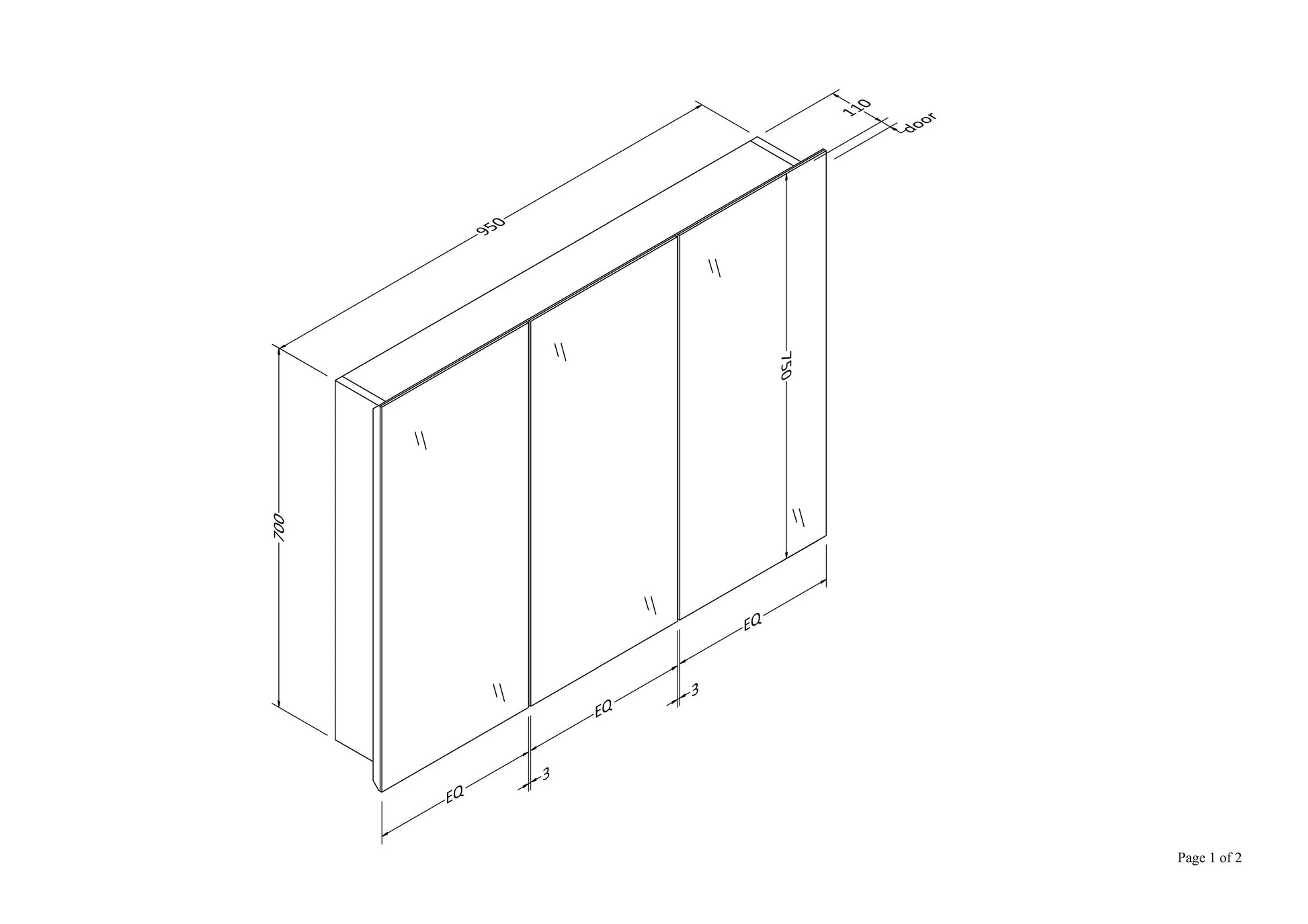 code-pavia-mirror-cabinet-1000-spec-sheet-one