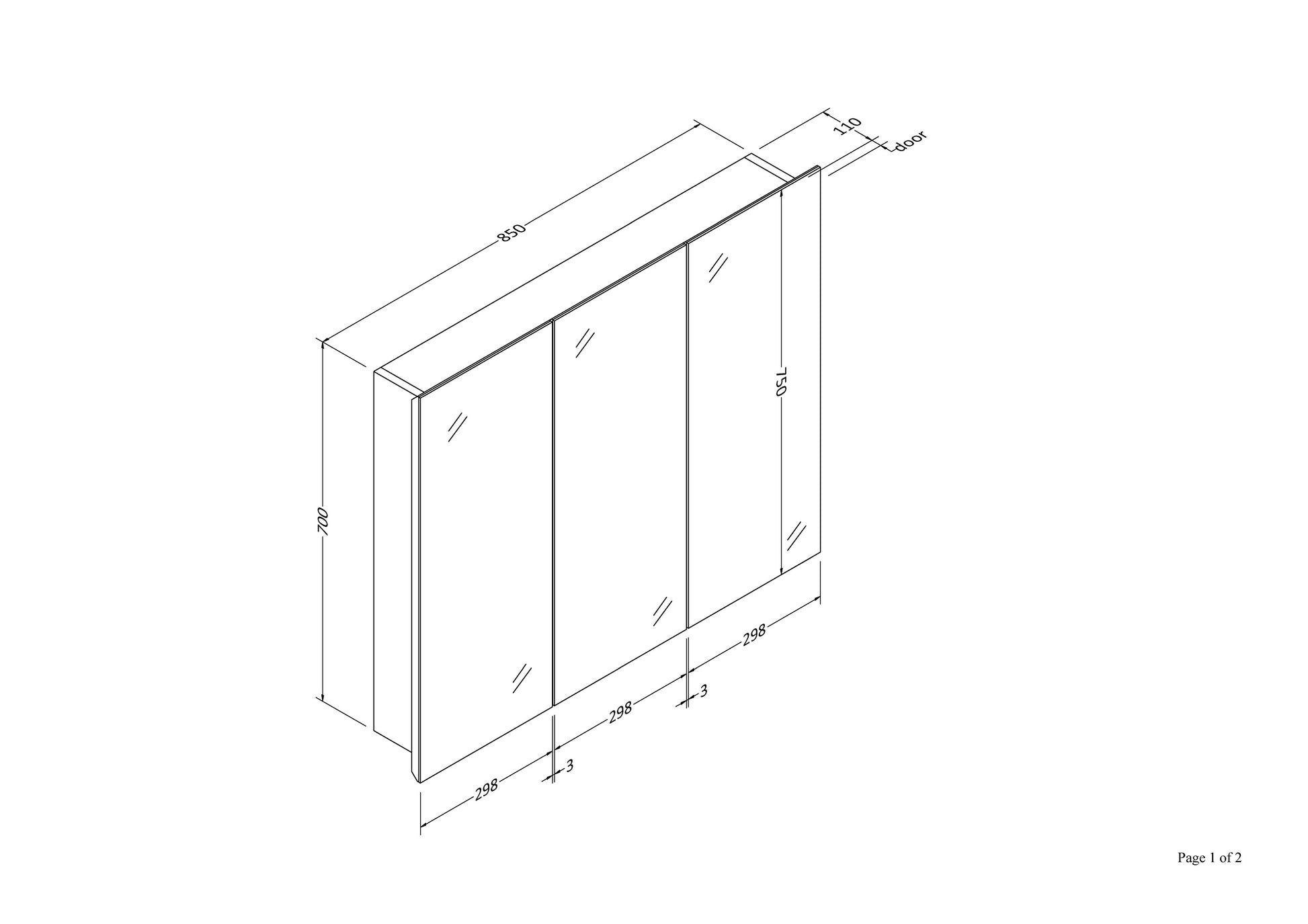 code-pavia-mirror-cabinet-900-render-spec-sheet-one