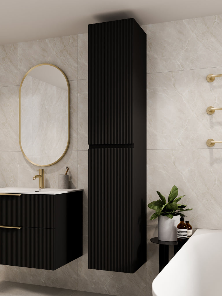 lineare-pillar-tower-cabinet-matte-black