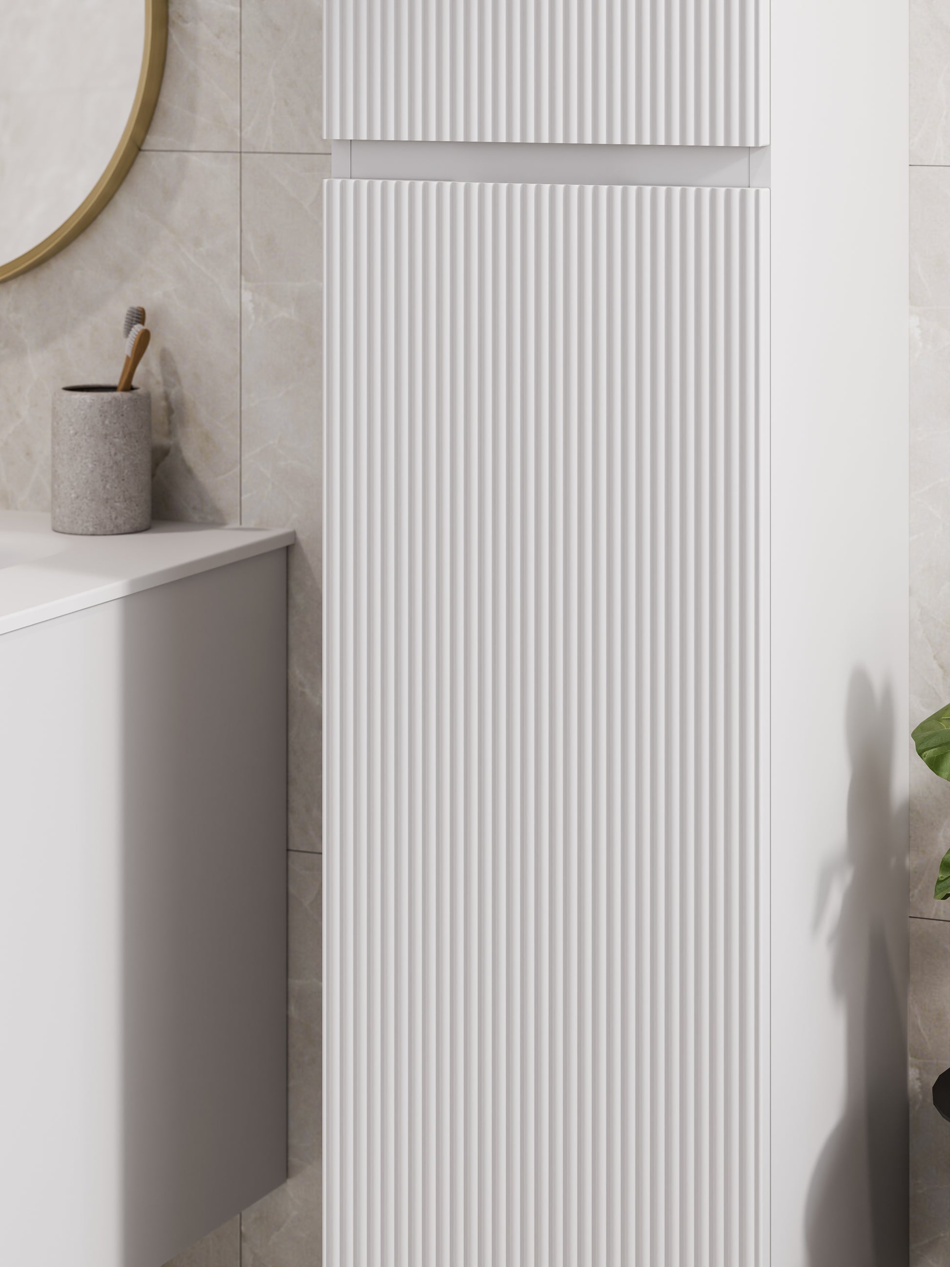 lineare-pillar-tower-cabinet-matte-white-close-up