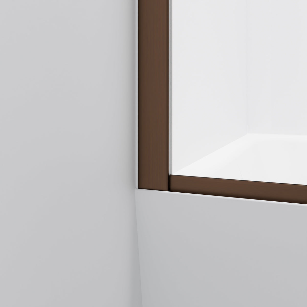 Pavia Double Panel Bath Screen | 550+450mm