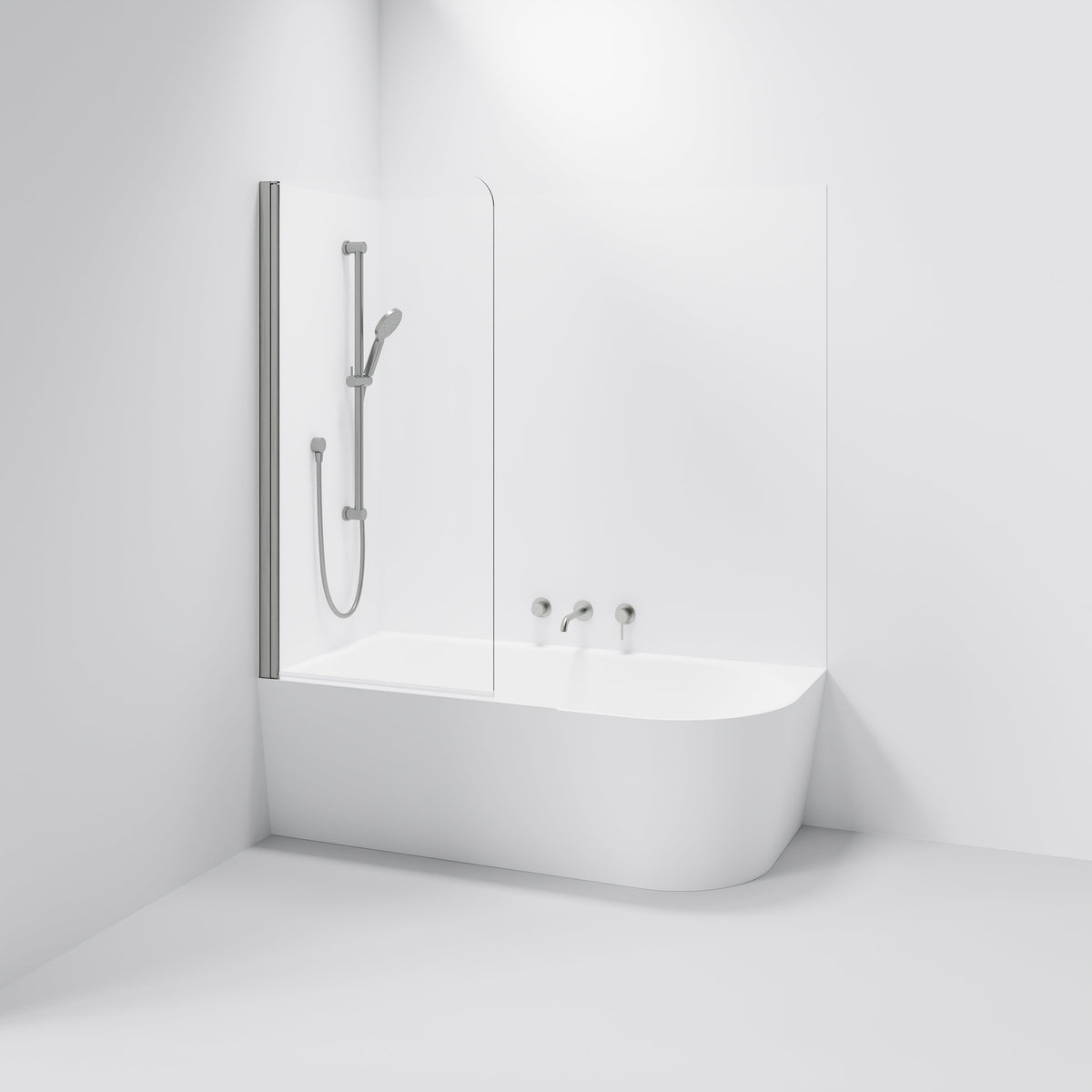 Pavia Single Bath Screen | 800mm