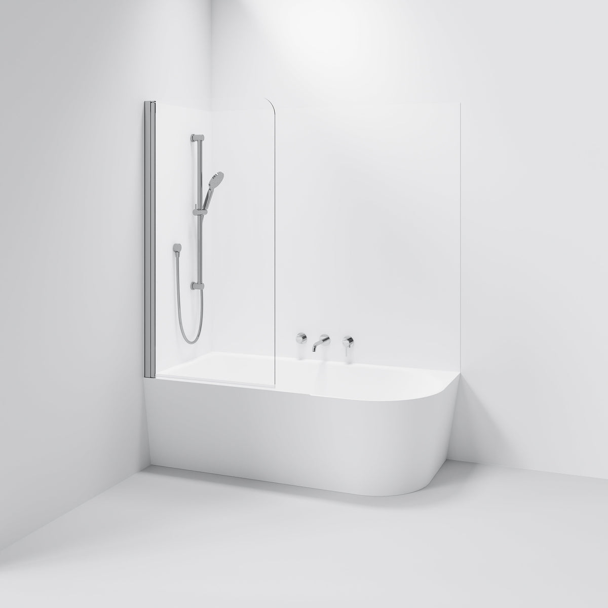 Pavia Single Bath Screen | 800mm