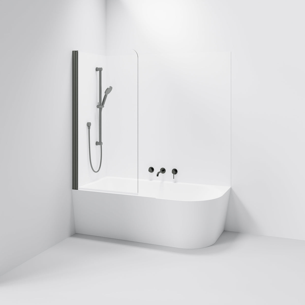 Pavia Single Bath Screen | 800mm