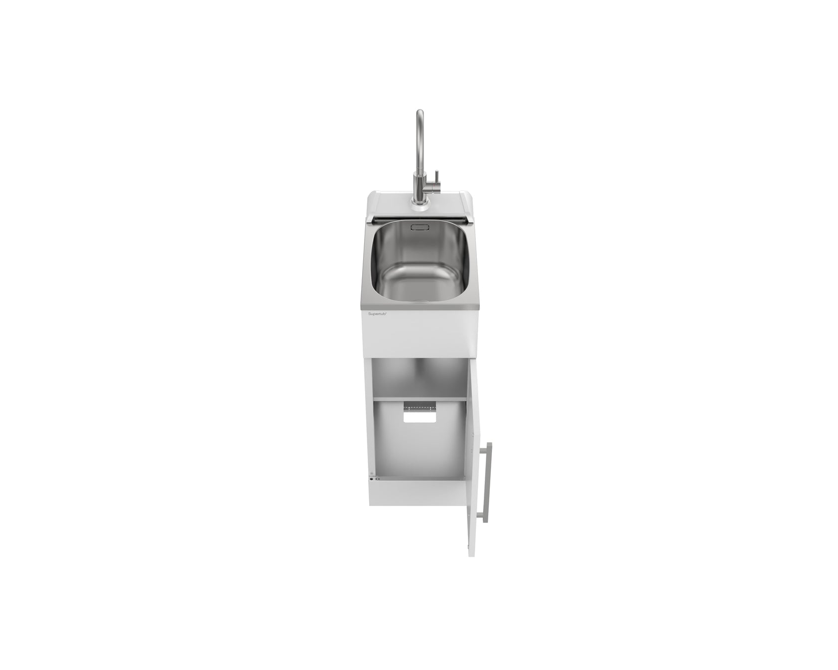 Robinhood Supertub Series 4, Slim, Door Model + Console, with S/S Lead Free Gooseneck Tap - ST3704SLIM