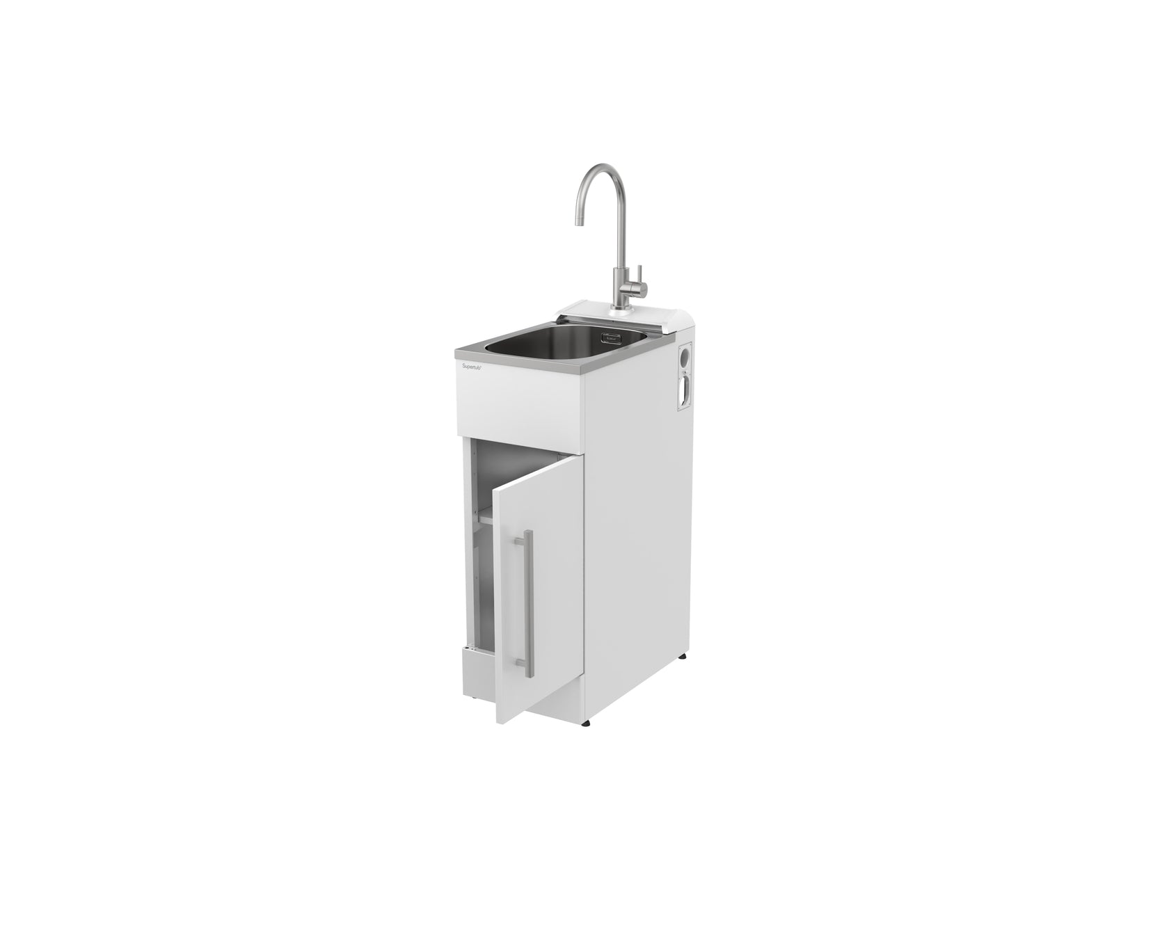 Robinhood Supertub Series 4, Slim, Door Model + Console, with S/S Lead Free Gooseneck Tap - ST3704SLIM