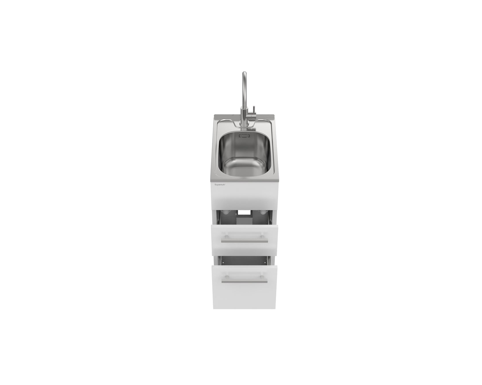 Robinhood Supertub Series 4, Slim, Drawer Model, with S/S Lead Free Gooseneck Tap - ST7004SLIM