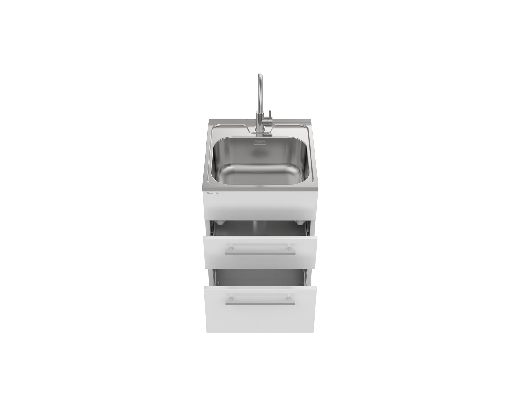 Supertub Series 4, Standard, Drawer Model, with S/S Lead Free Gooseneck Tap - ST7004