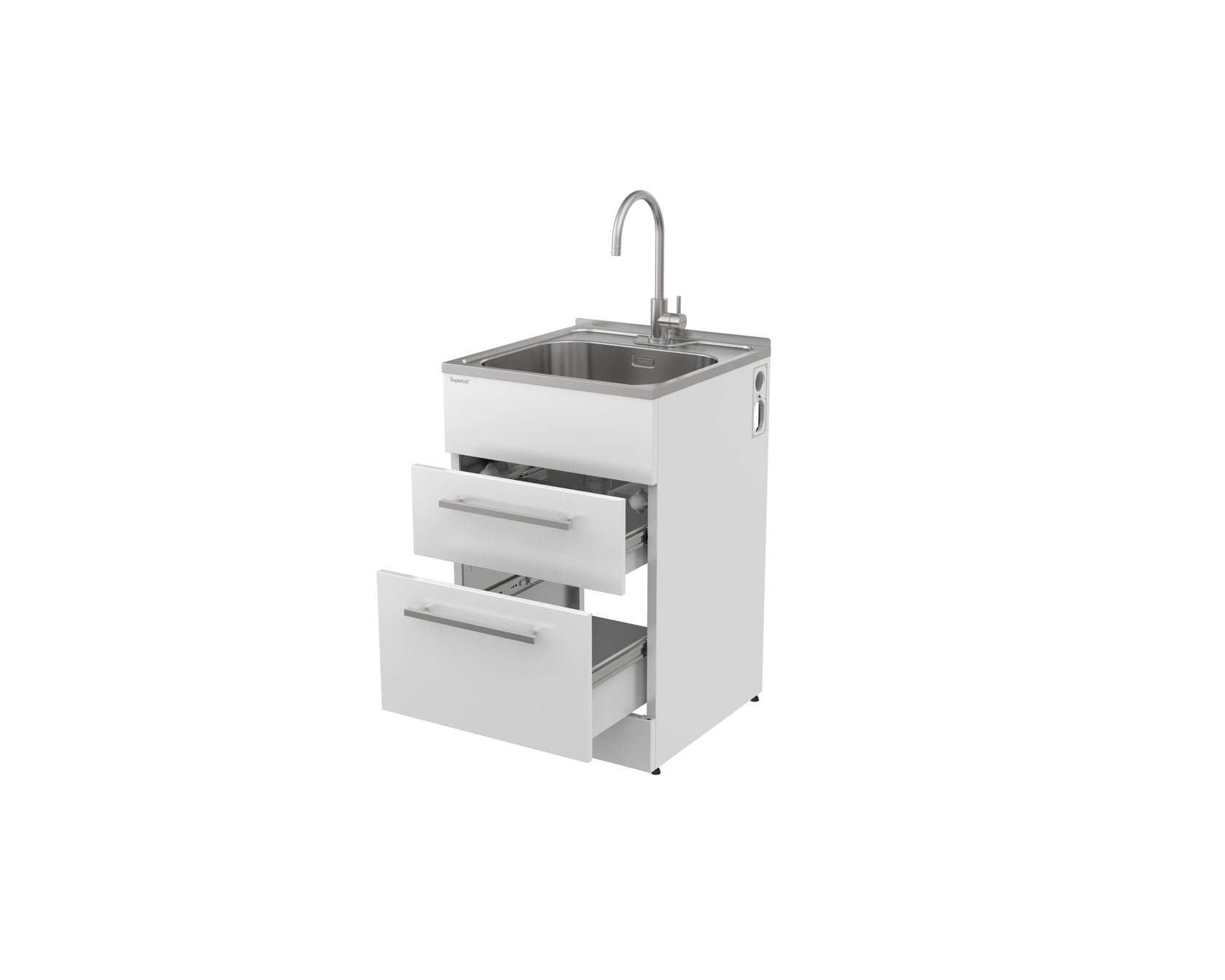 Supertub Series 4, Standard, Drawer Model, with S/S Lead Free Gooseneck Tap - ST7004
