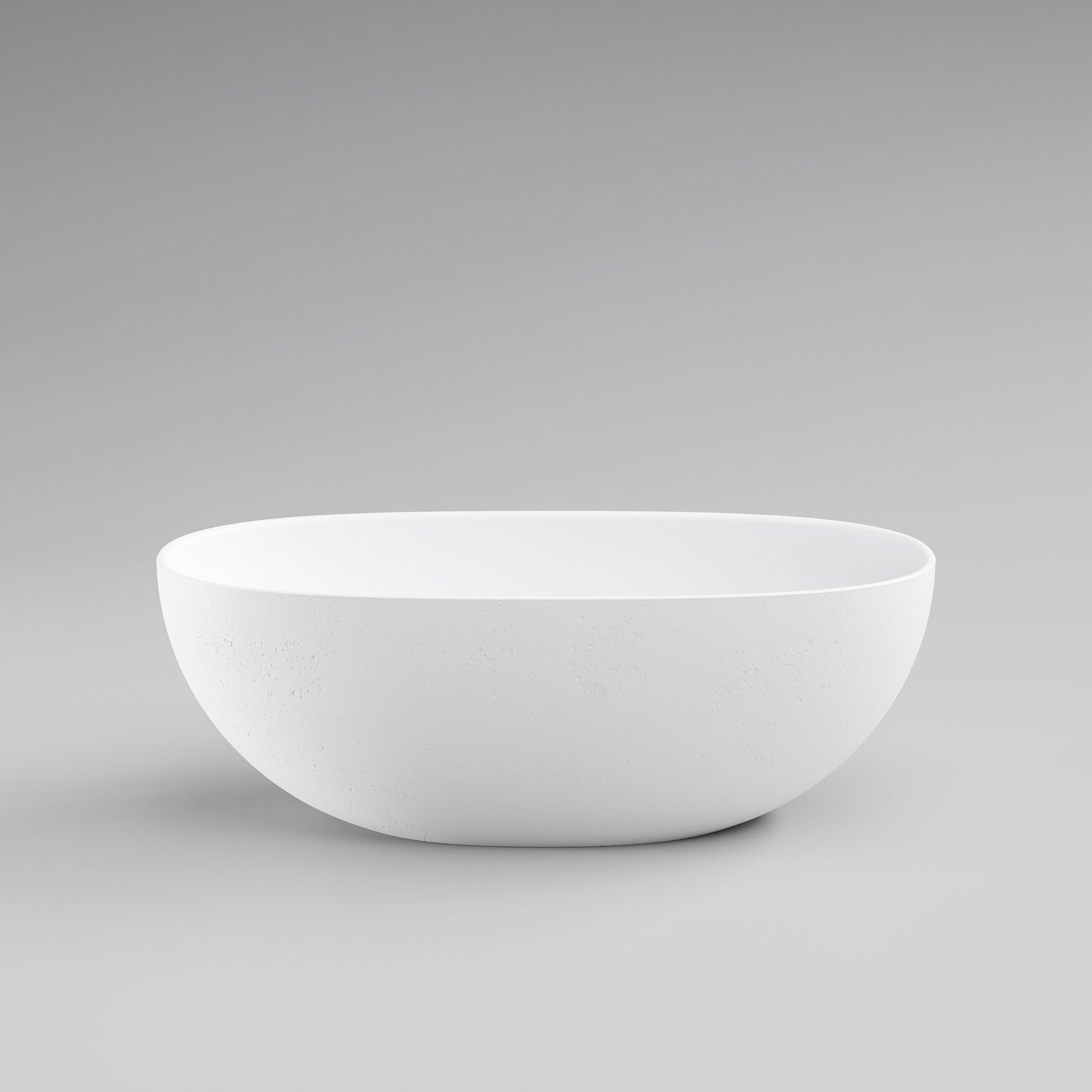 Code-Cove-Concrete-Freestanding-Bath-Tub-In-Matte-White-Side-Profile