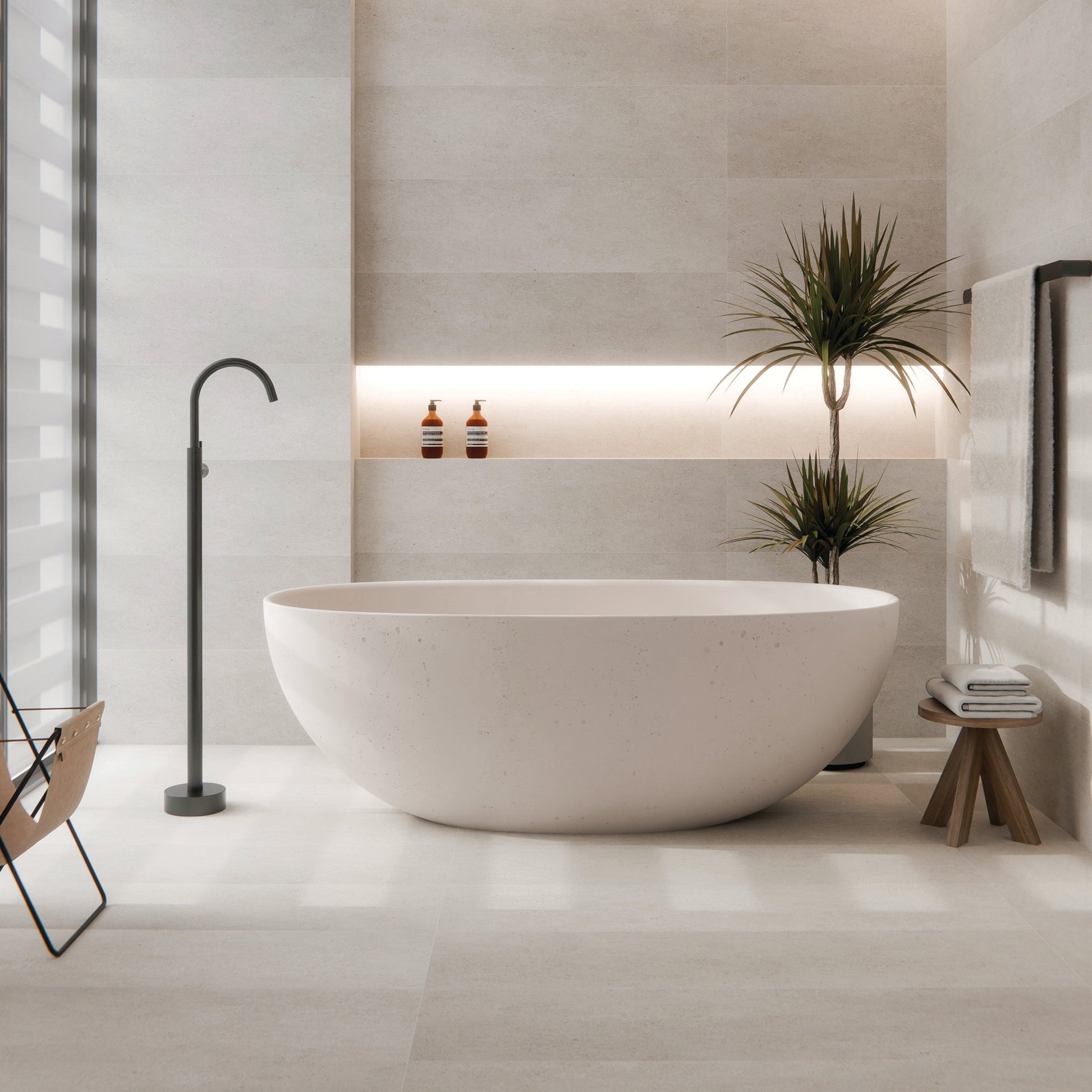 concrete-bath-with-versa-bath-filler-and-mixer-gunmetal