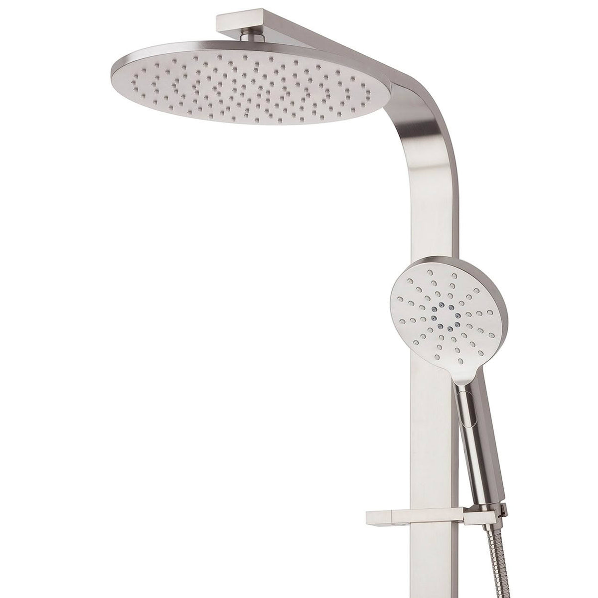 Voda Eclipse Shower Column Round Brushed Nickel