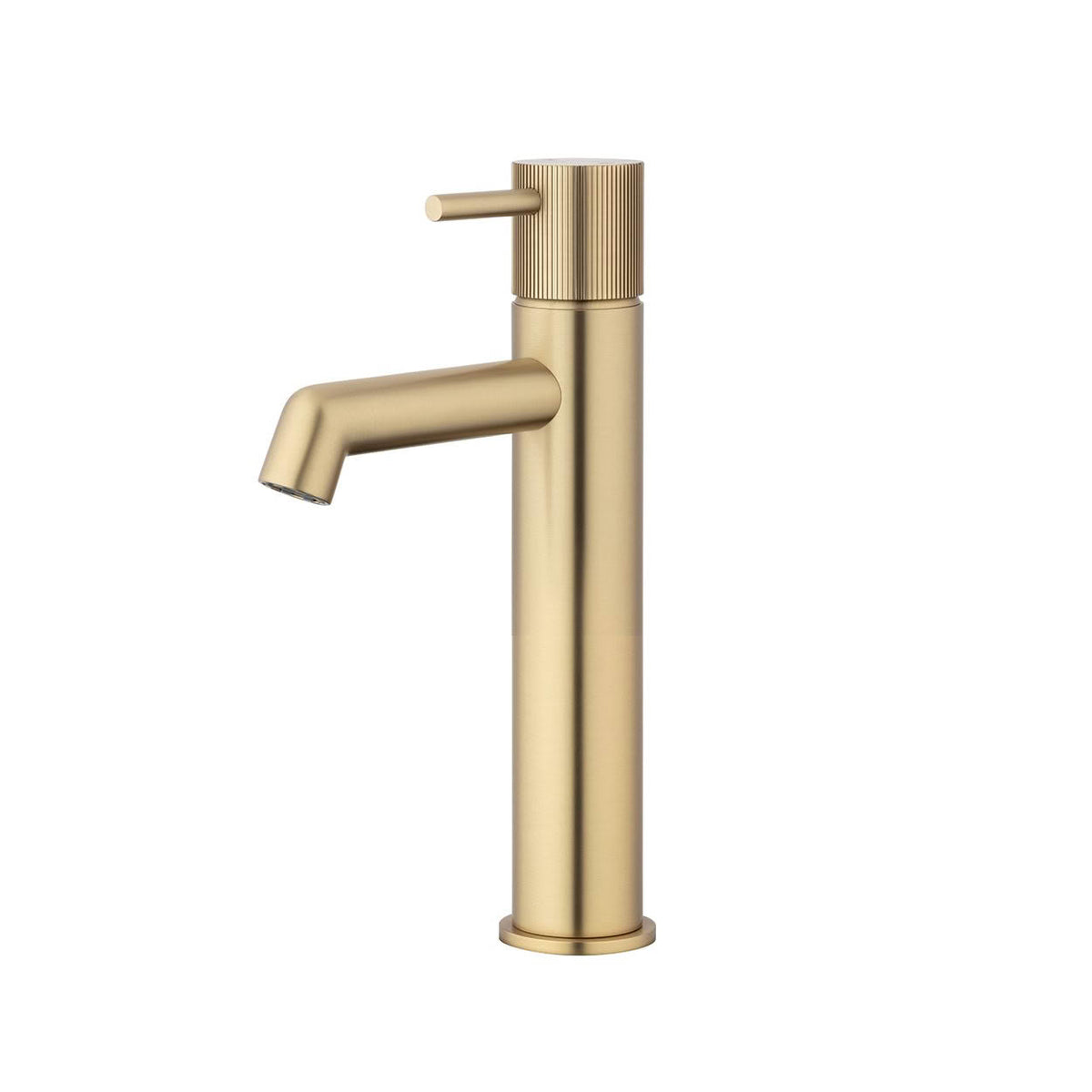 Voda Onyx Basin Mixer - Mid Rise - Brushed Brass